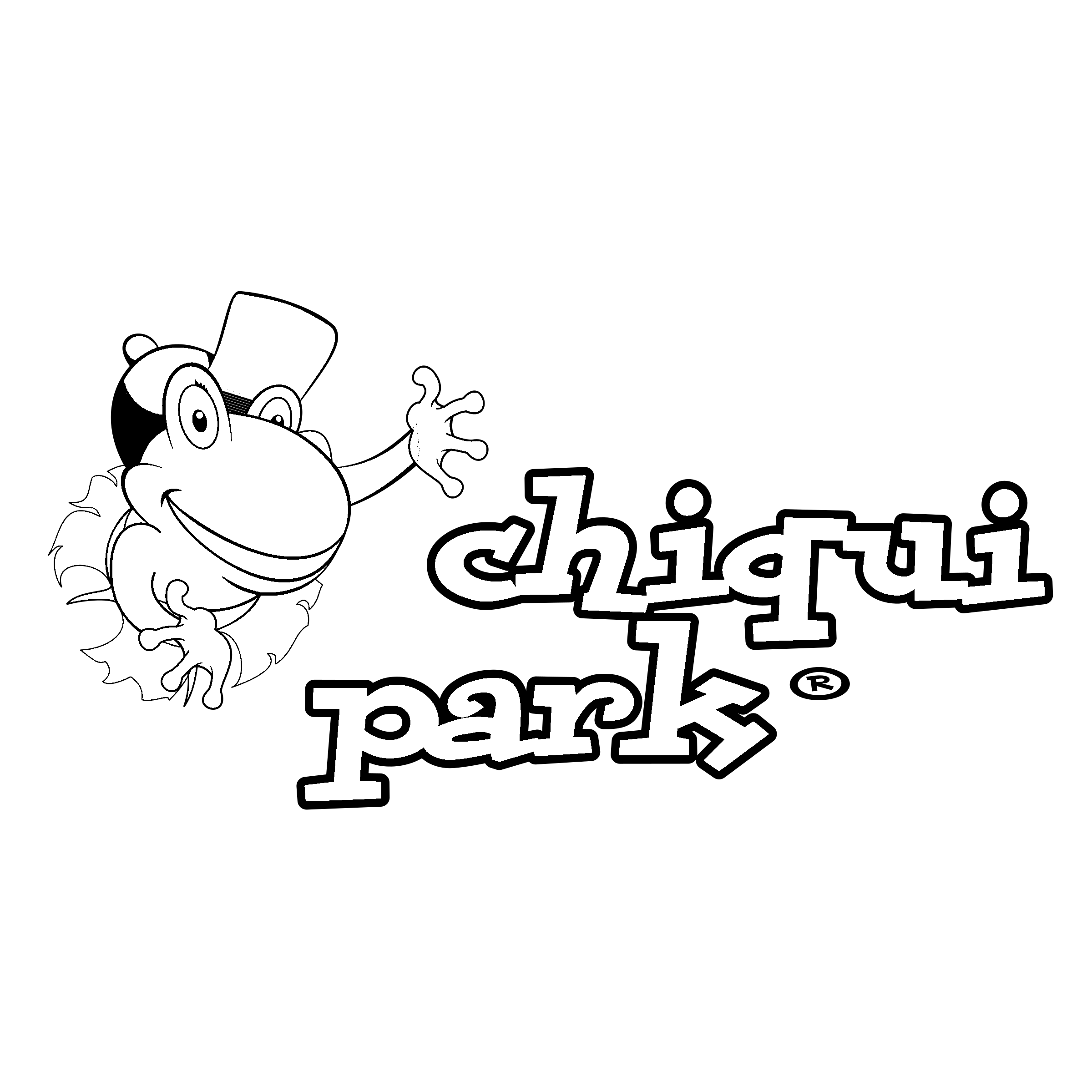 Chiqui Park Logo black and white