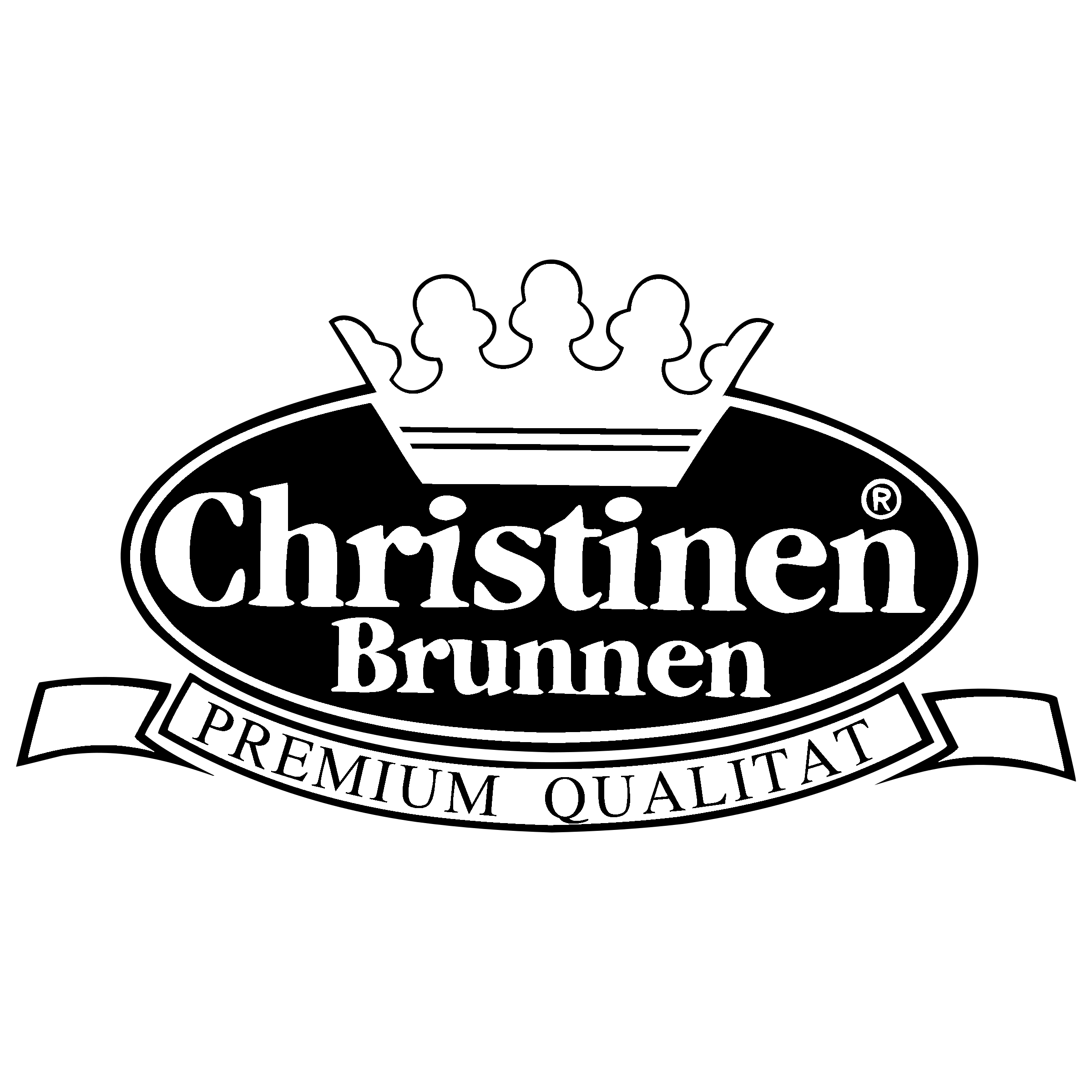 Christinen Brunnen Logo black and white