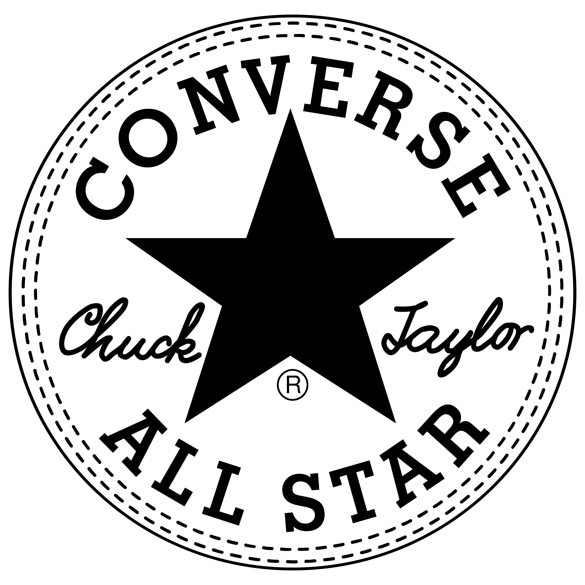 Chuck Tylor 7264 Logo black and white