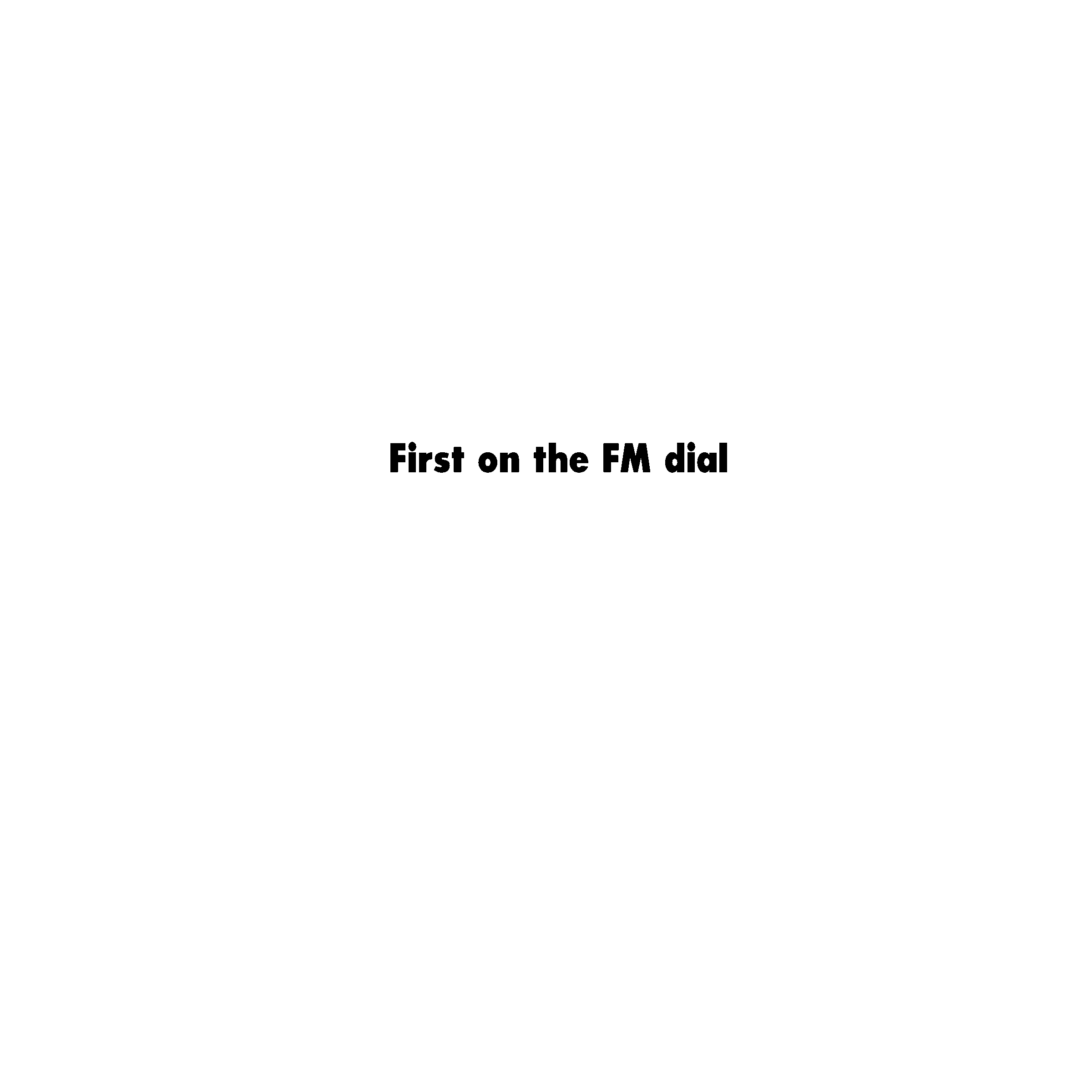 City Fm Radio Logo black and white