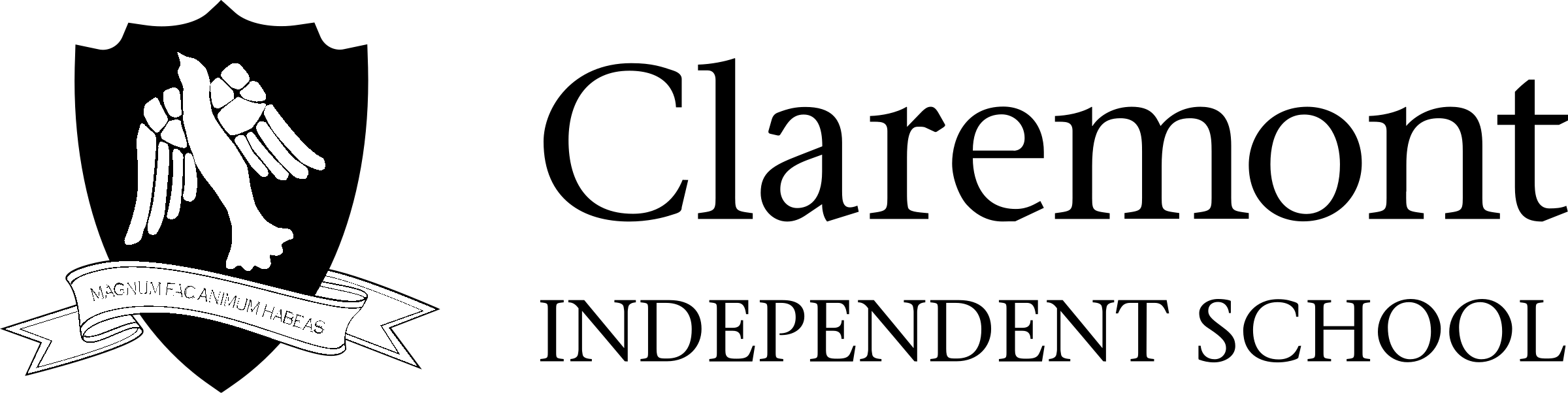 Claremont School Logo black and white