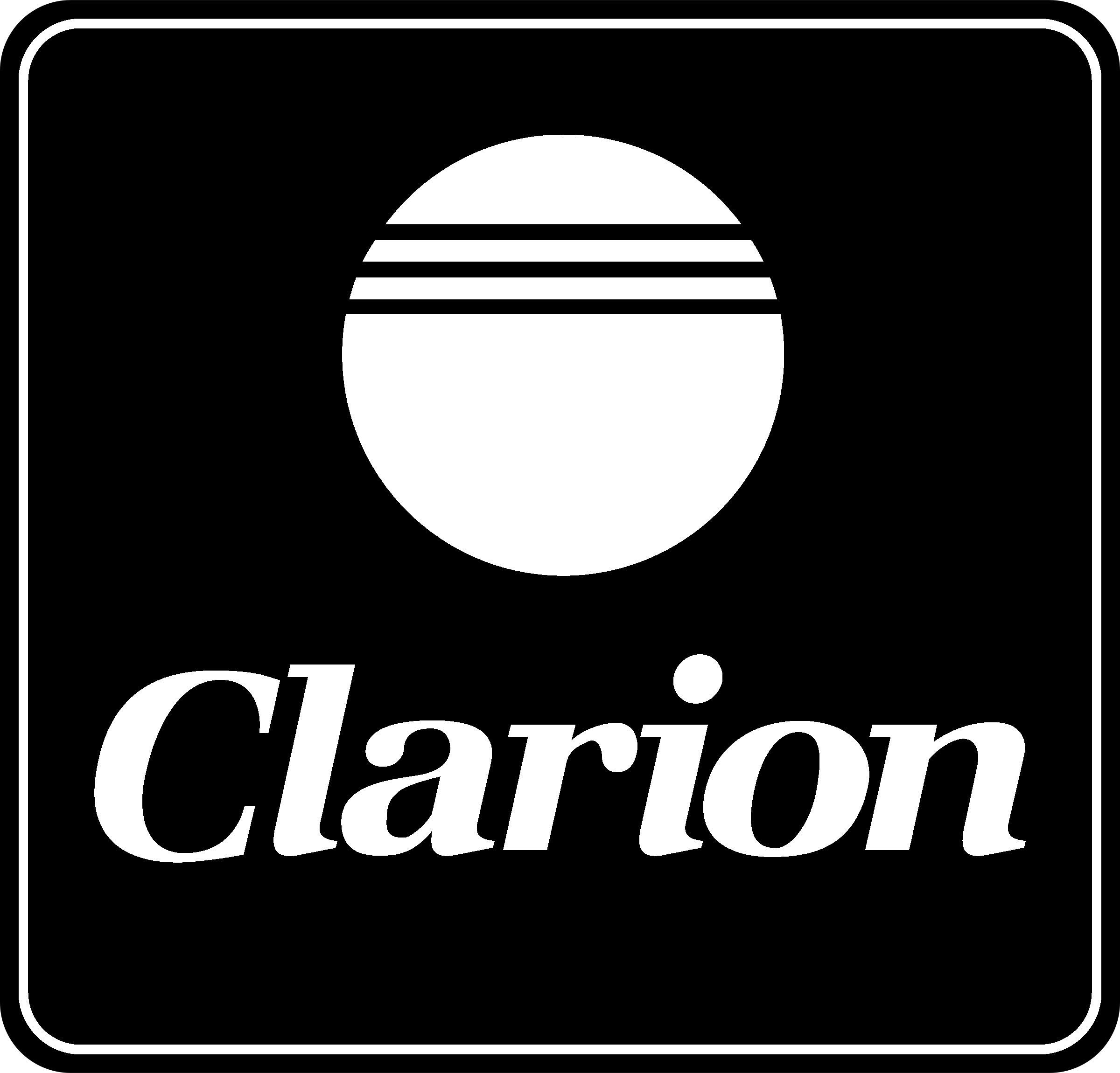 Clarion Logo black and white