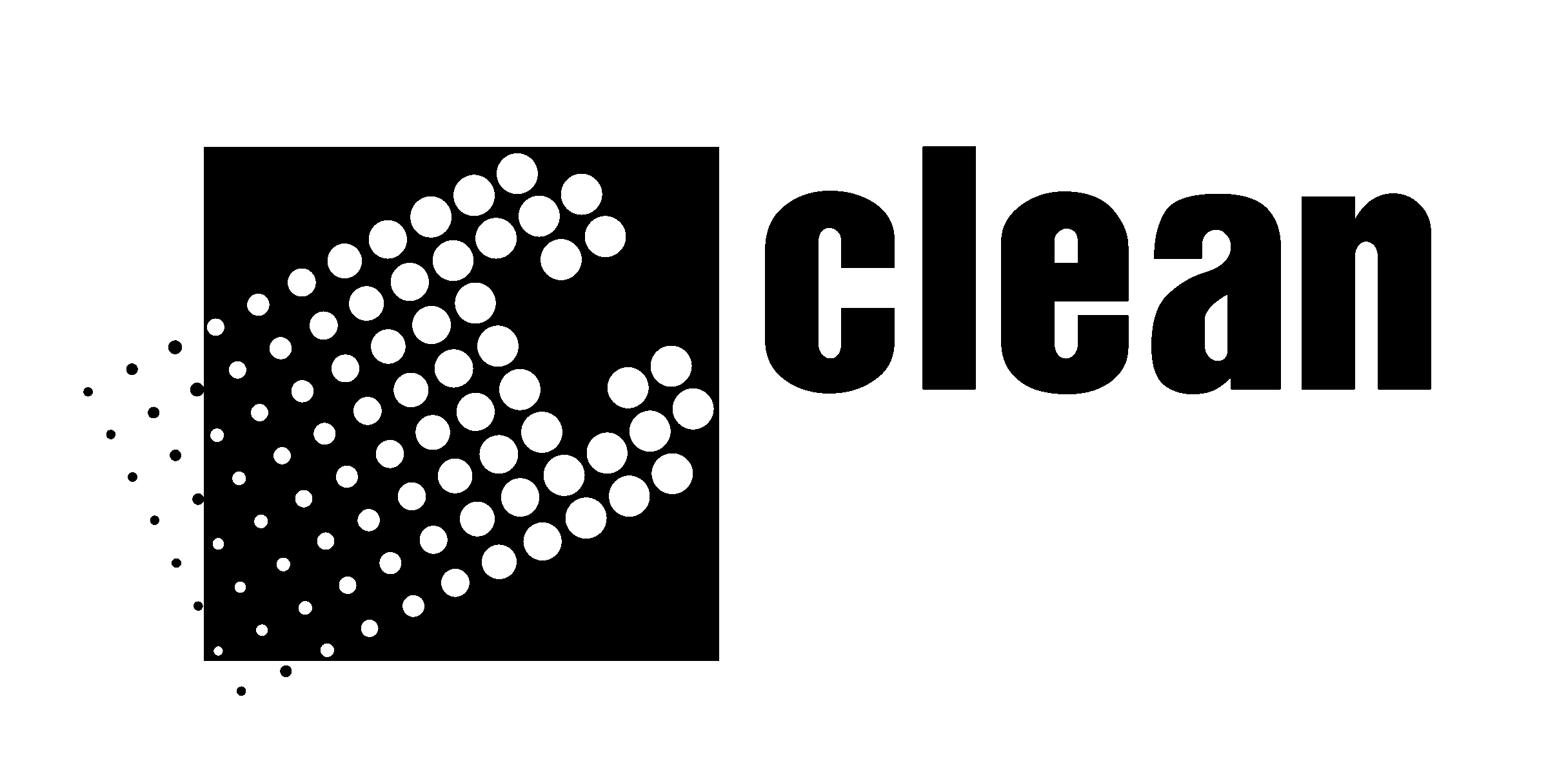 Clean filters Logo black and white