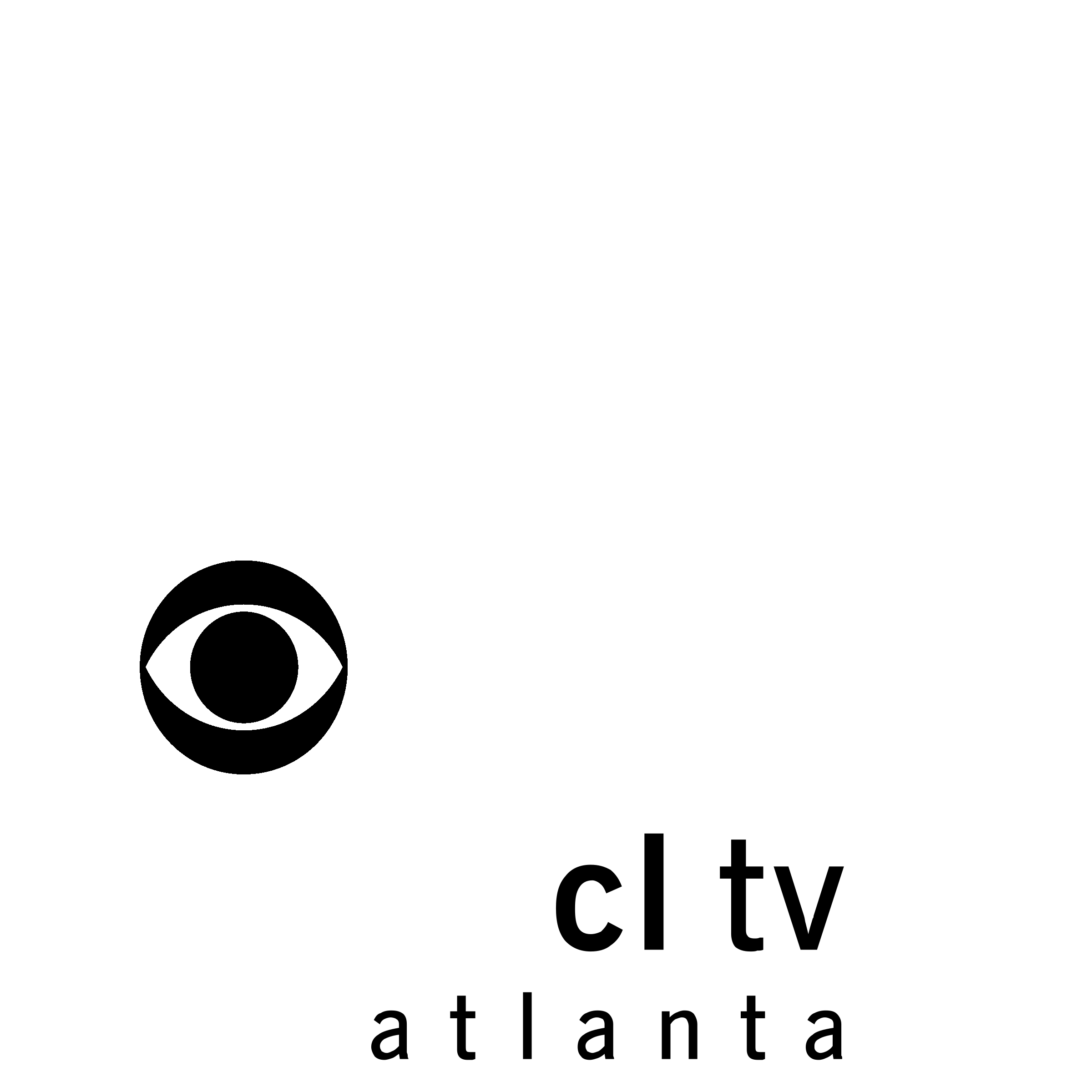 Clear TV Logo black and white