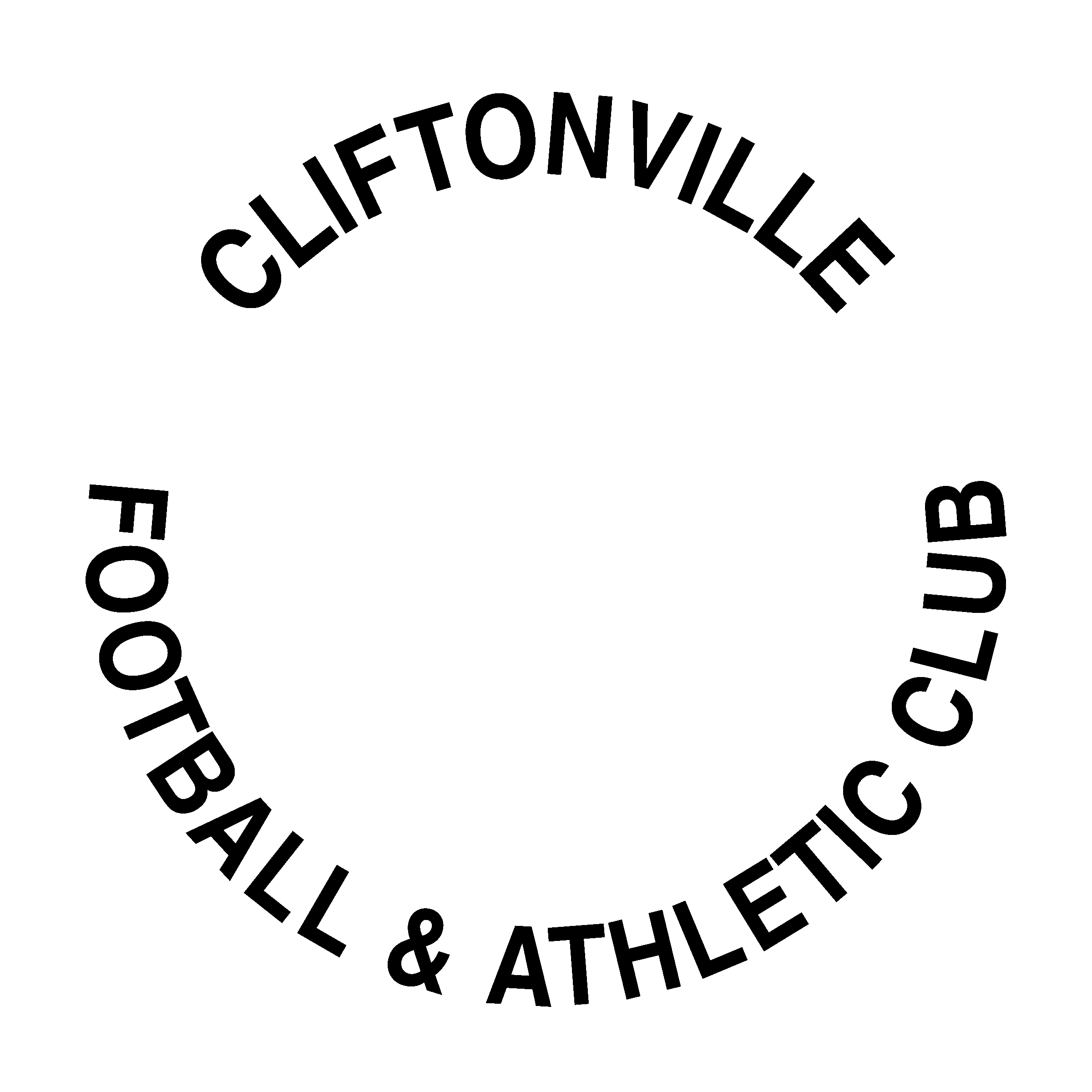 Cliftonville Logo black and white