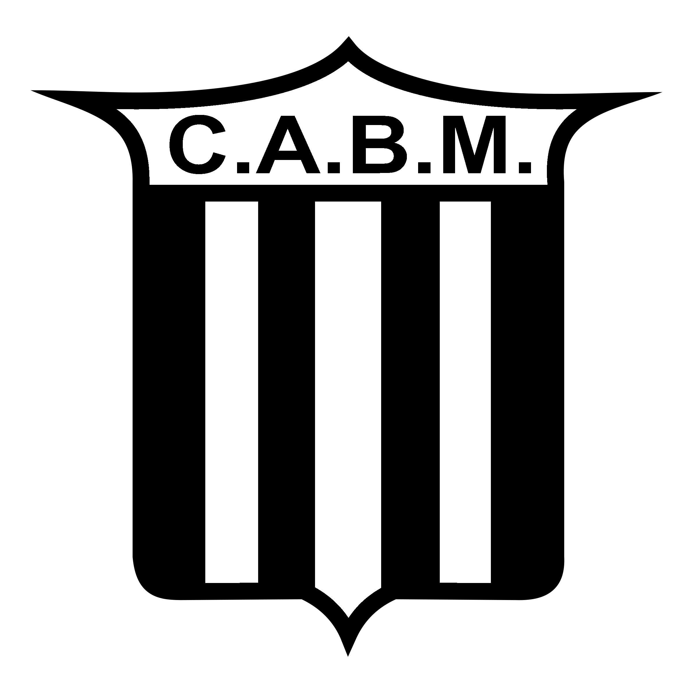 Club Atletico Bartolome Mitre de Posadas Logo black and white
