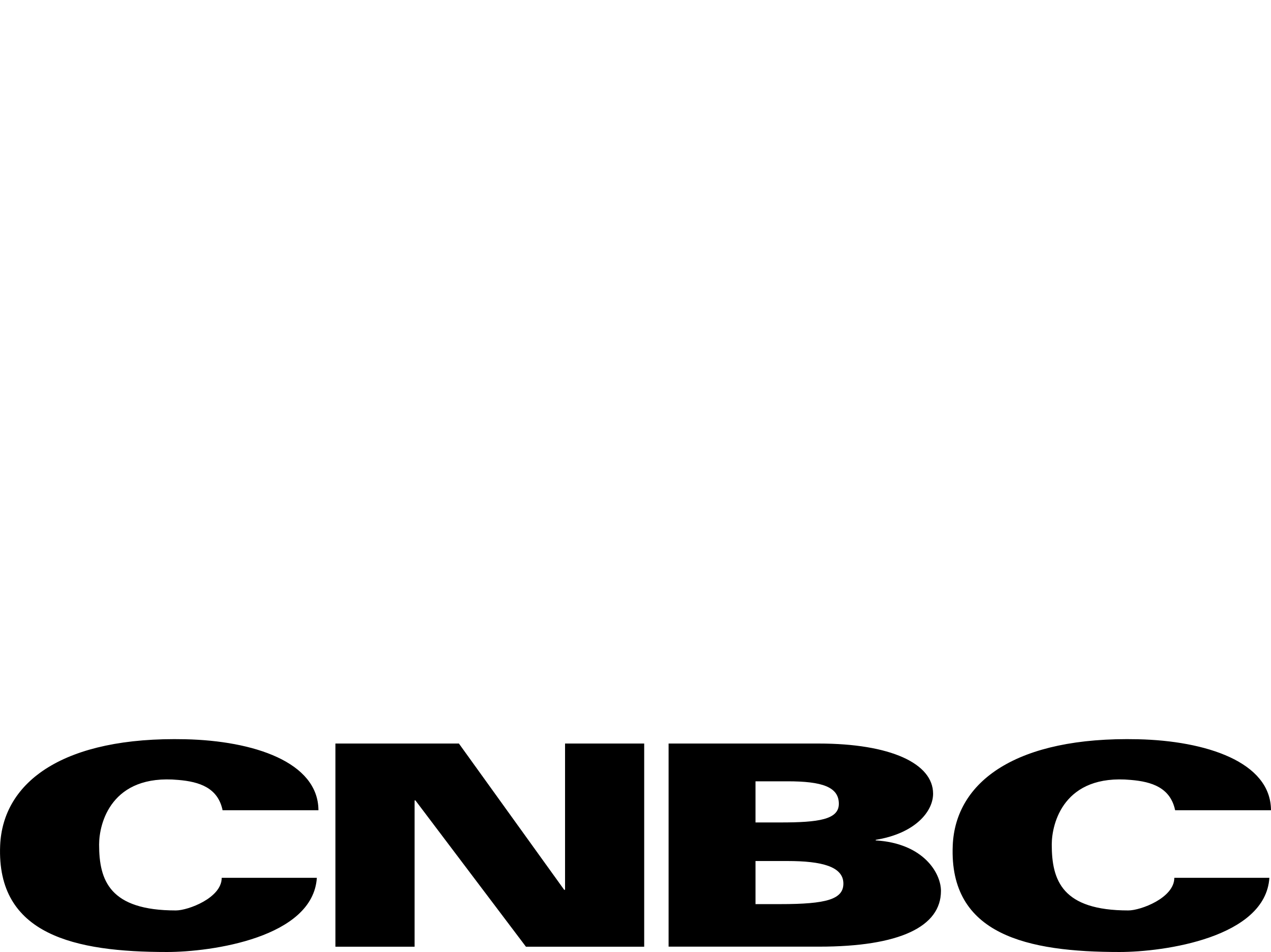 CNBC Logo black and white
