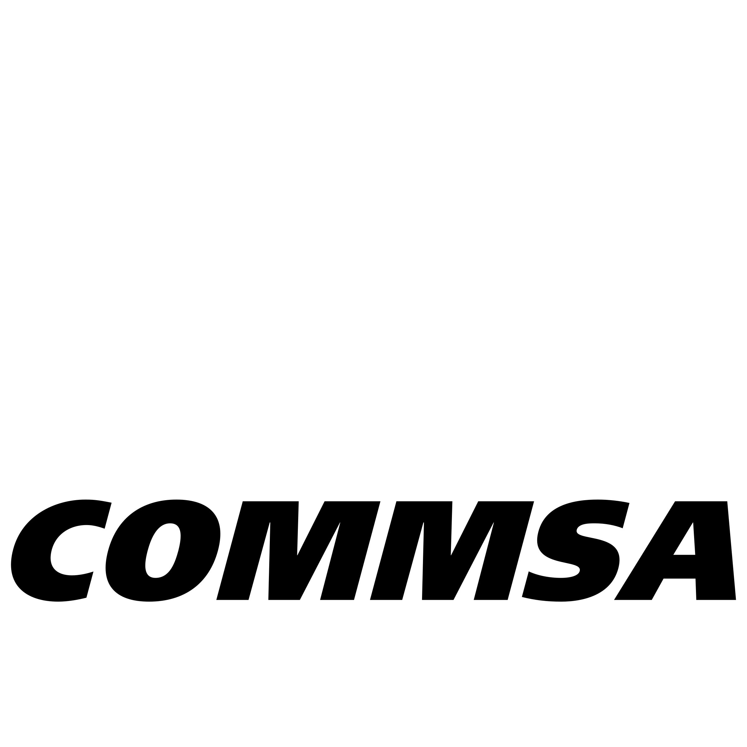 Commsa Logo black and white