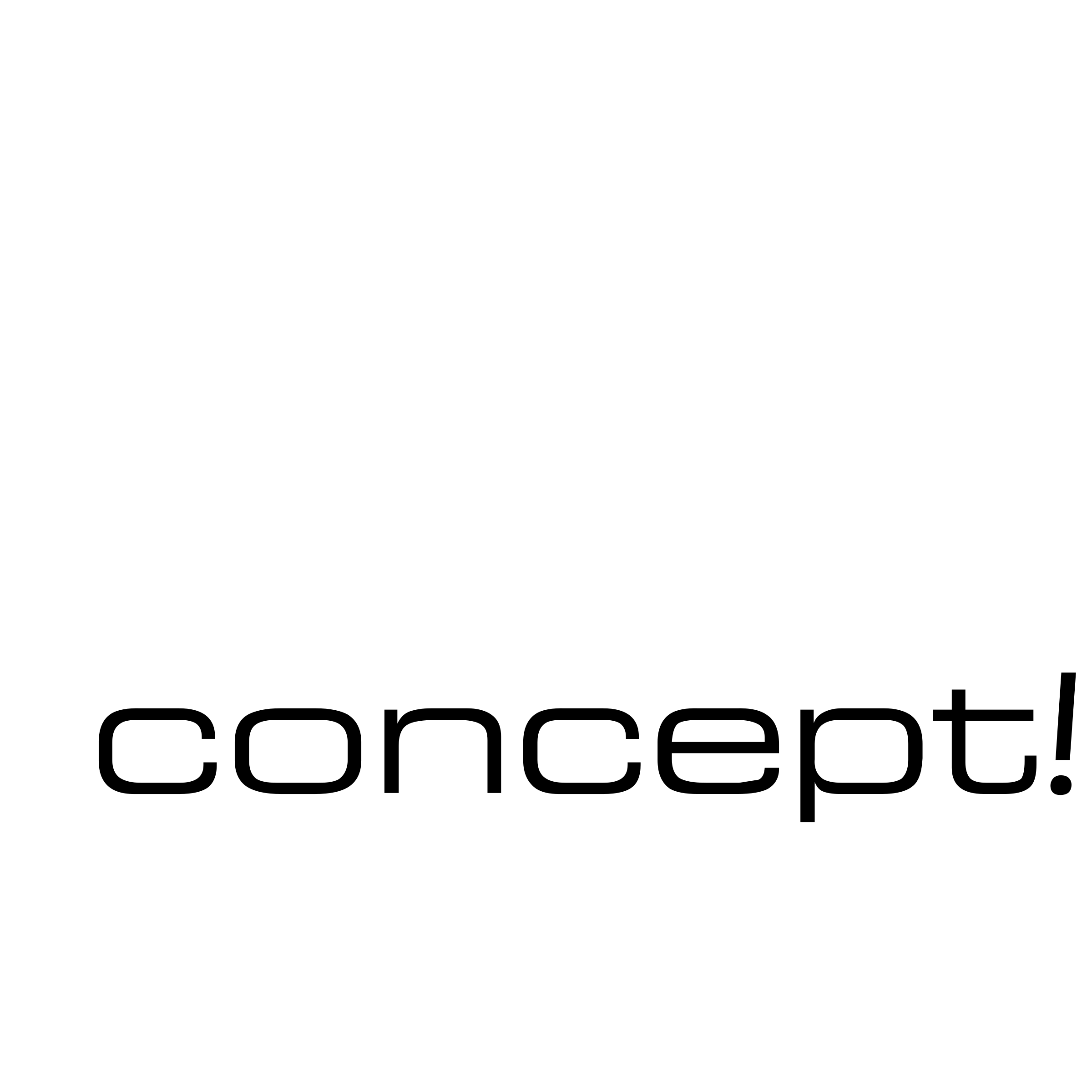 Concept! Logo black and white