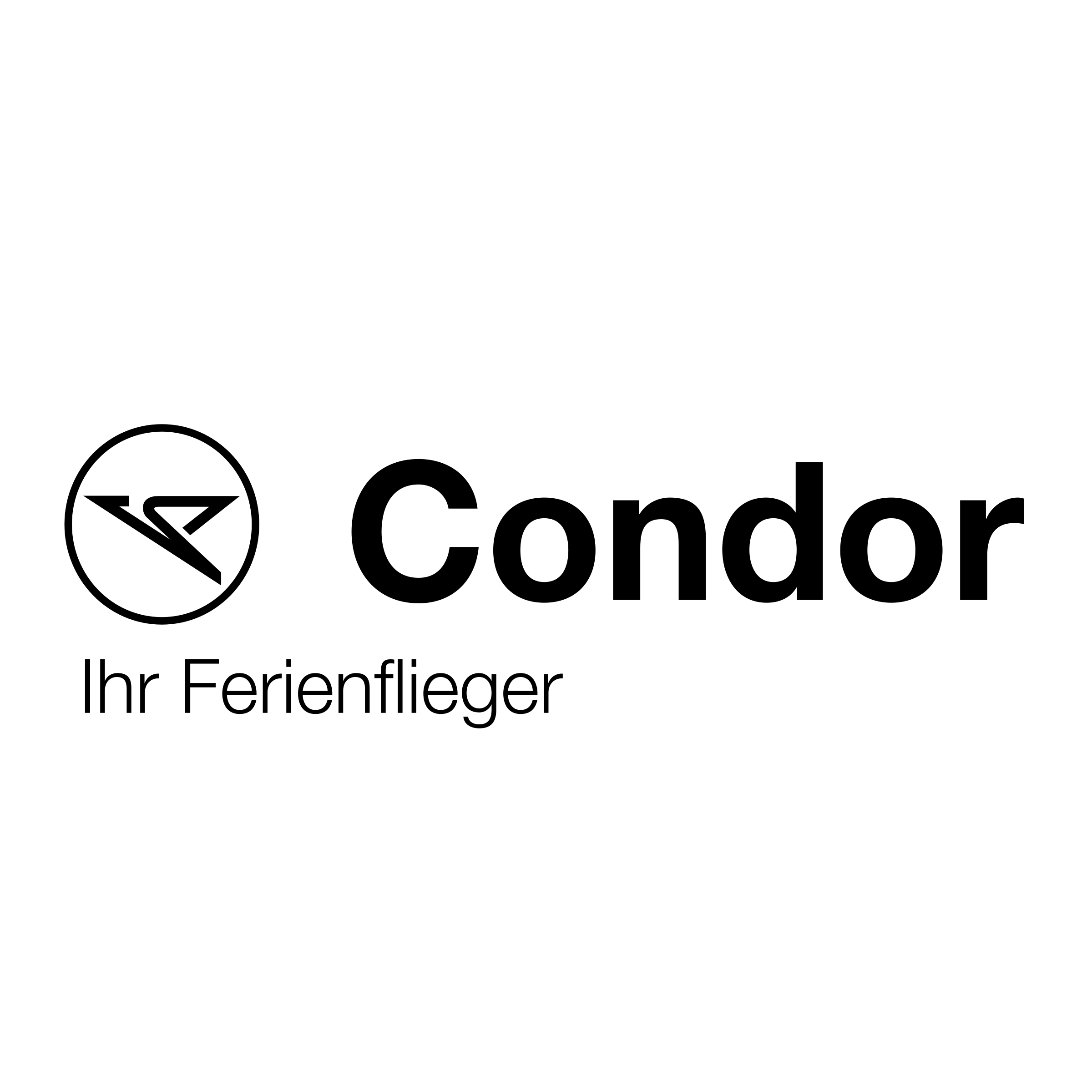 Condor Logo black and white