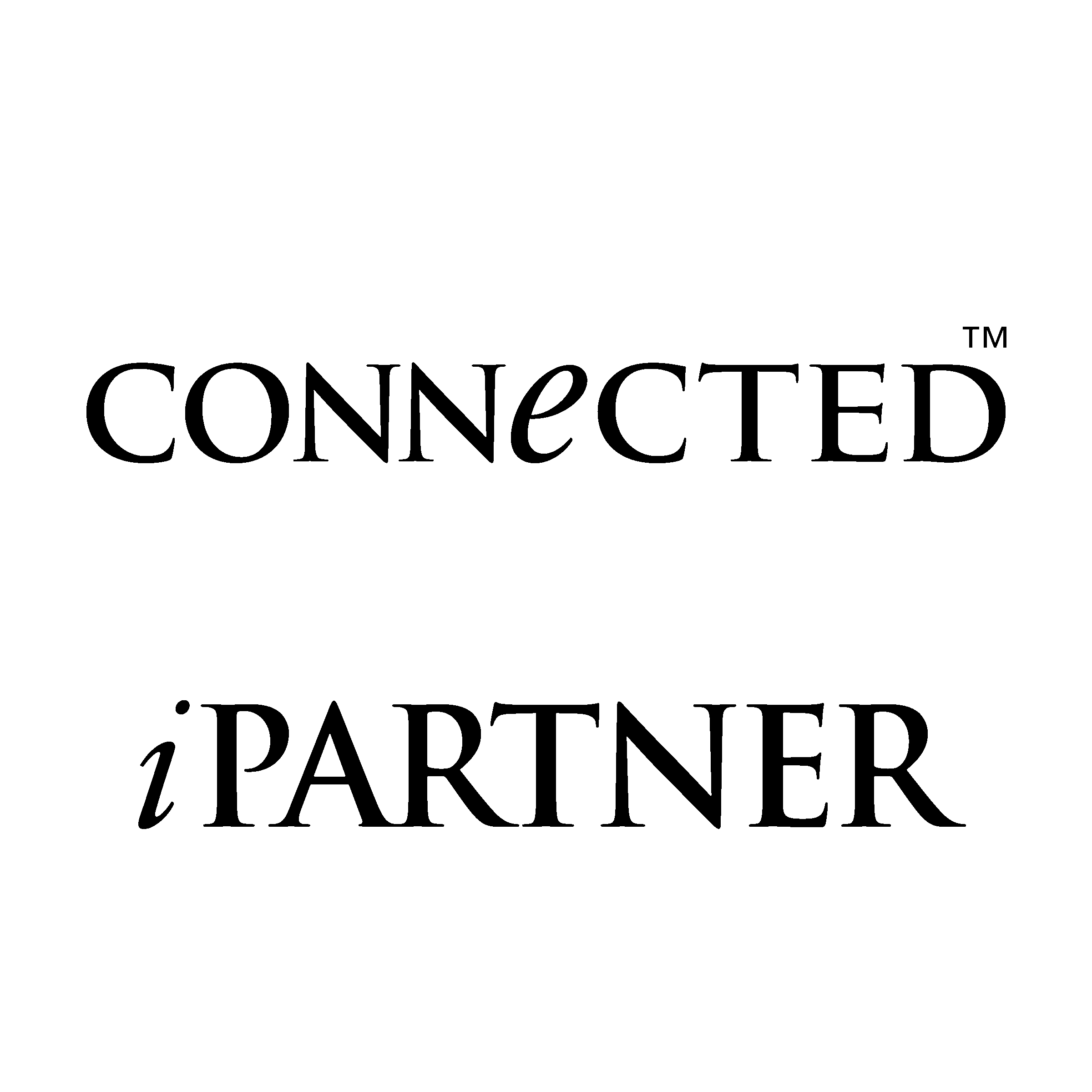 Connected Logo black and white