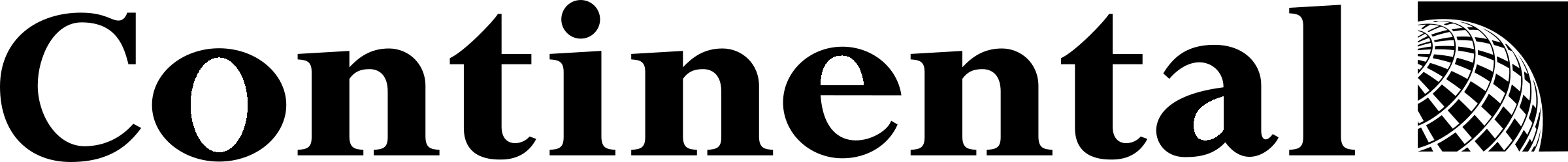 Continental Air 1 Logo black and white