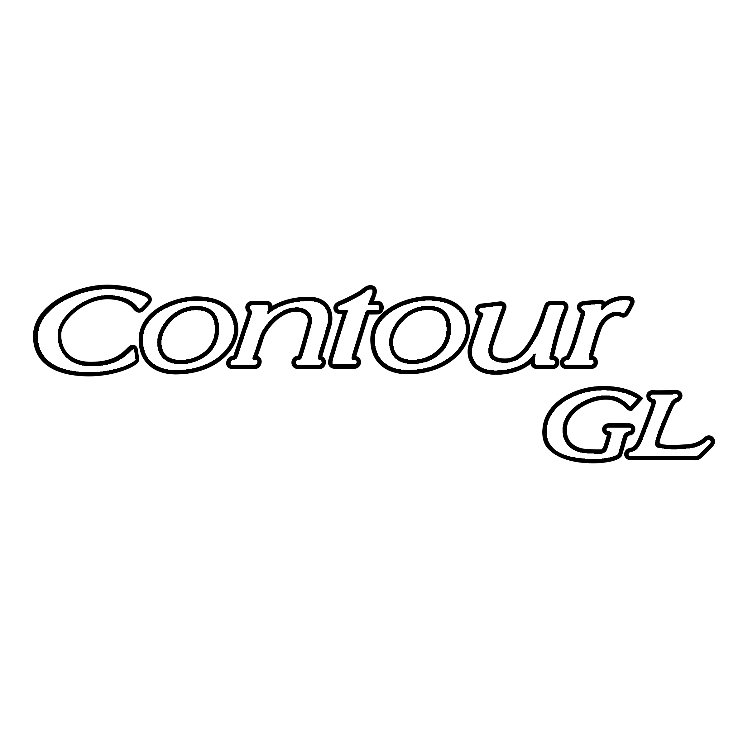 Contour GL Logo black and white