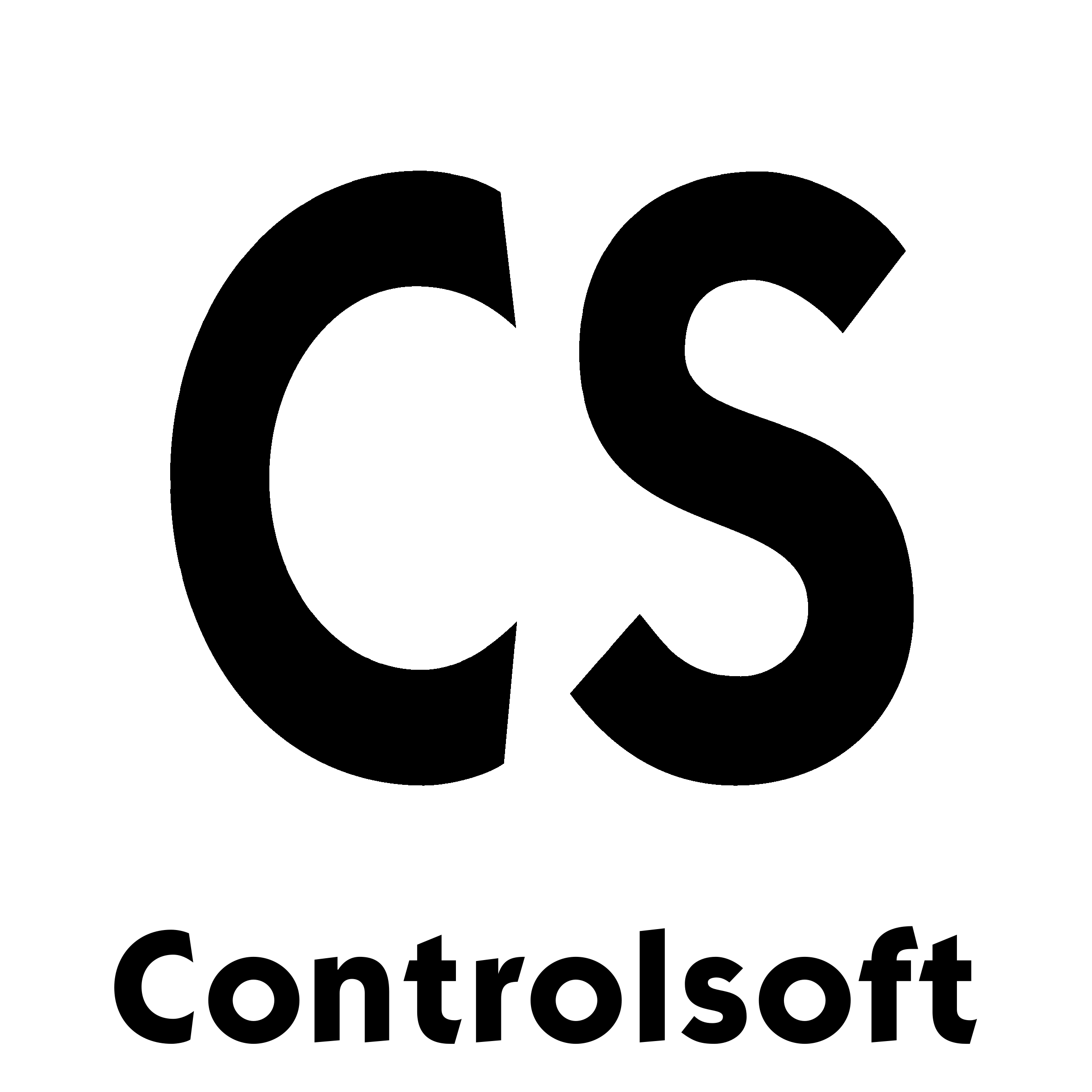 Controlsoft Logo black and white