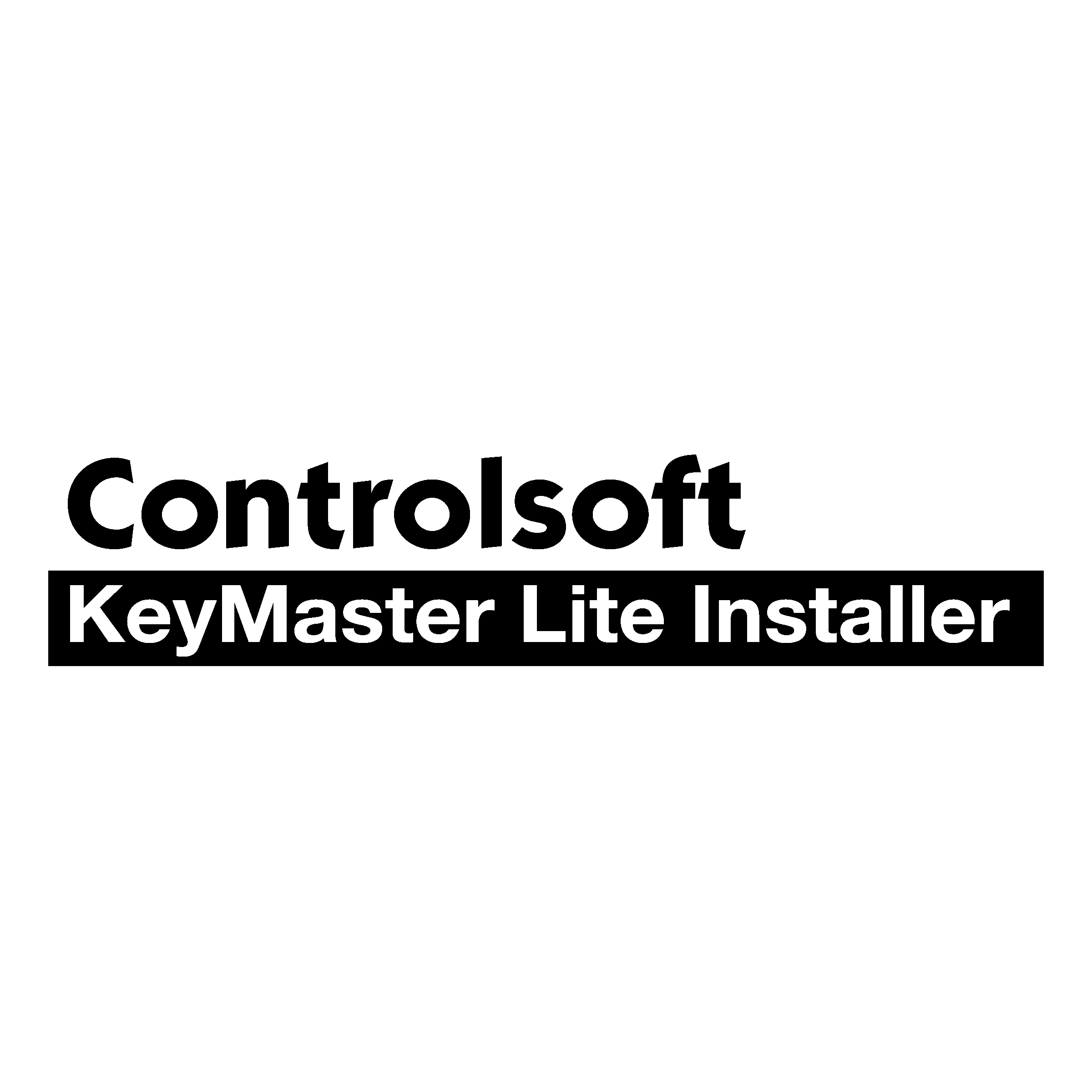 Controlsoft Logo black and white