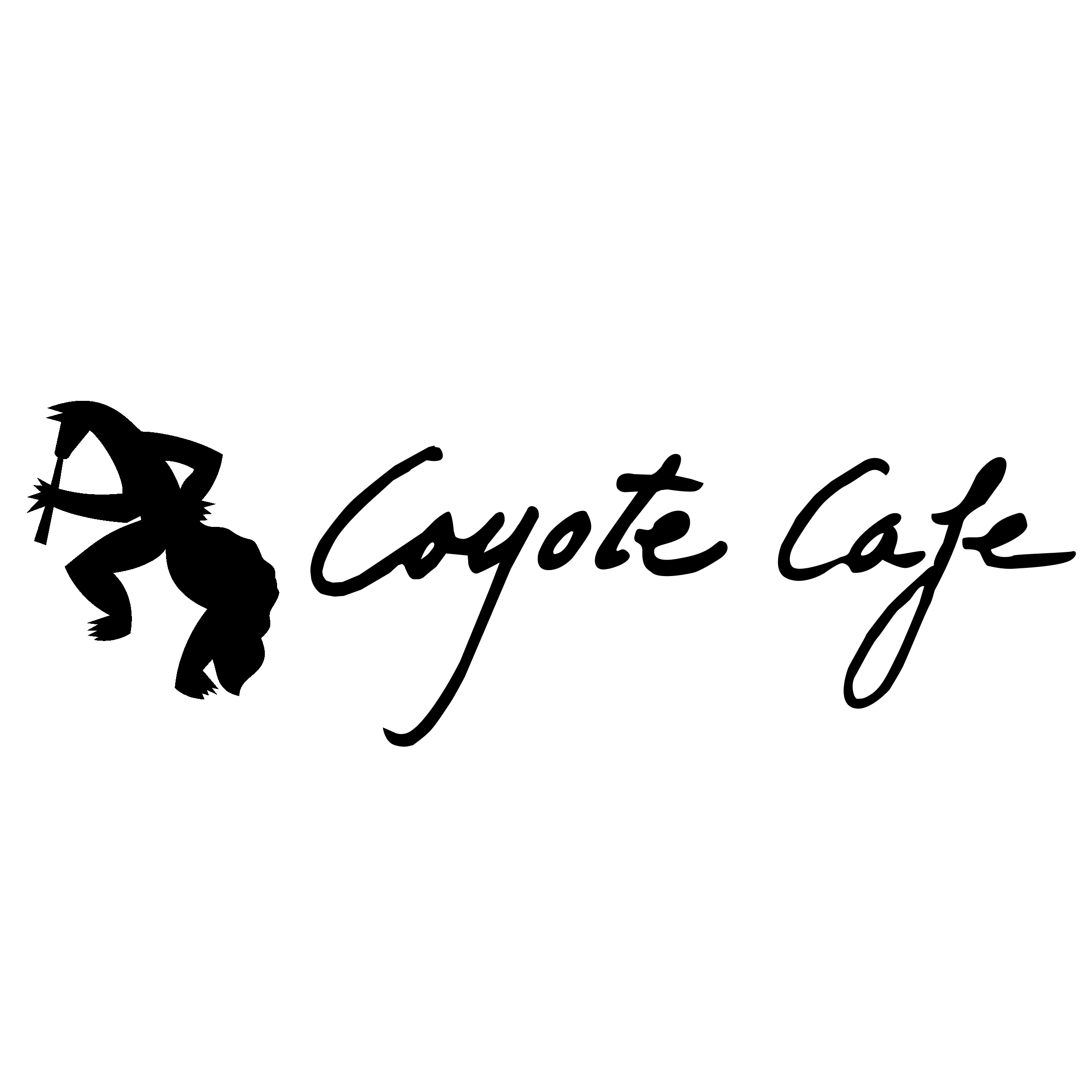 Coyote Cafe Logo black and white