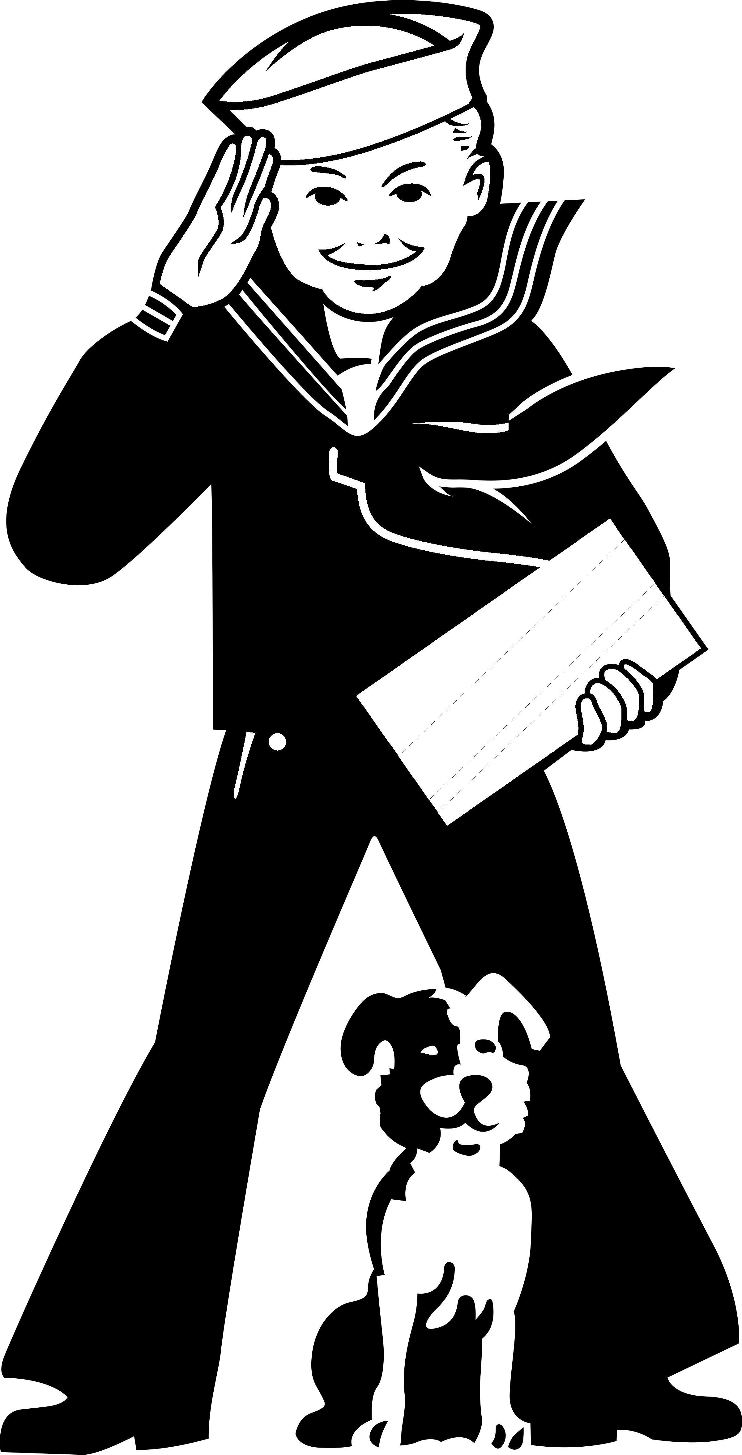 Cracker Jack Boy Logo black and white