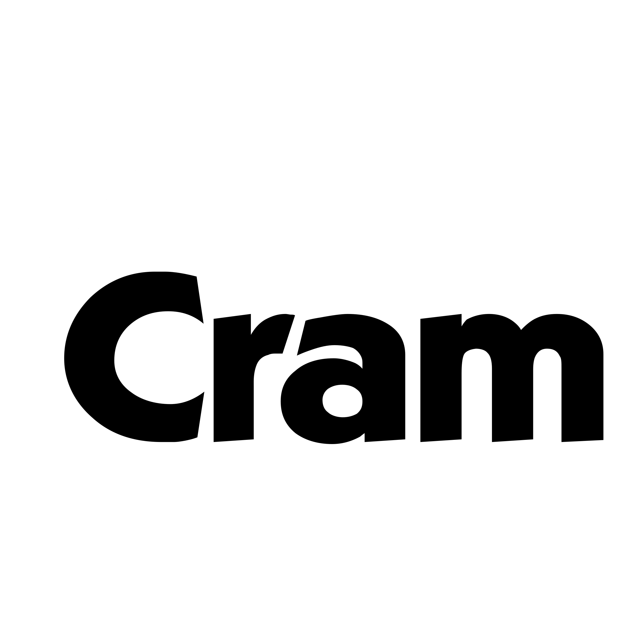Cram Logo black and white