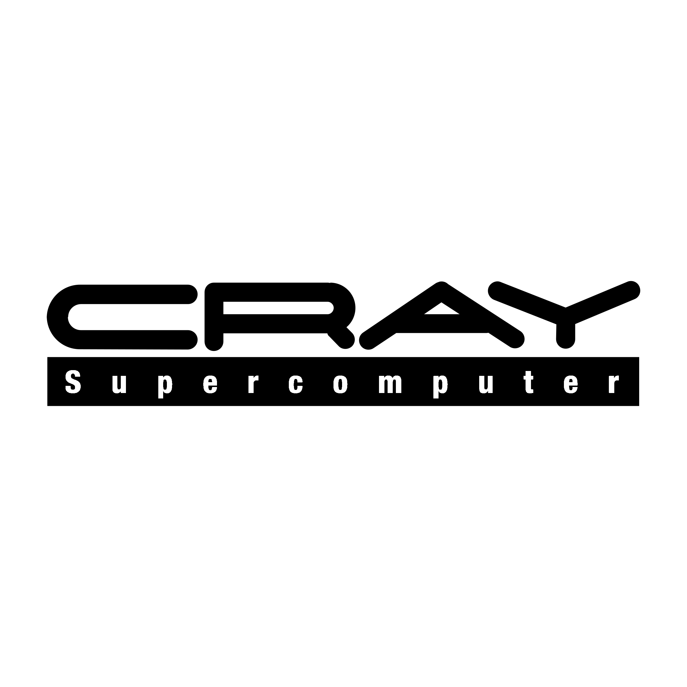 Cray Supercomputer Logo black and white