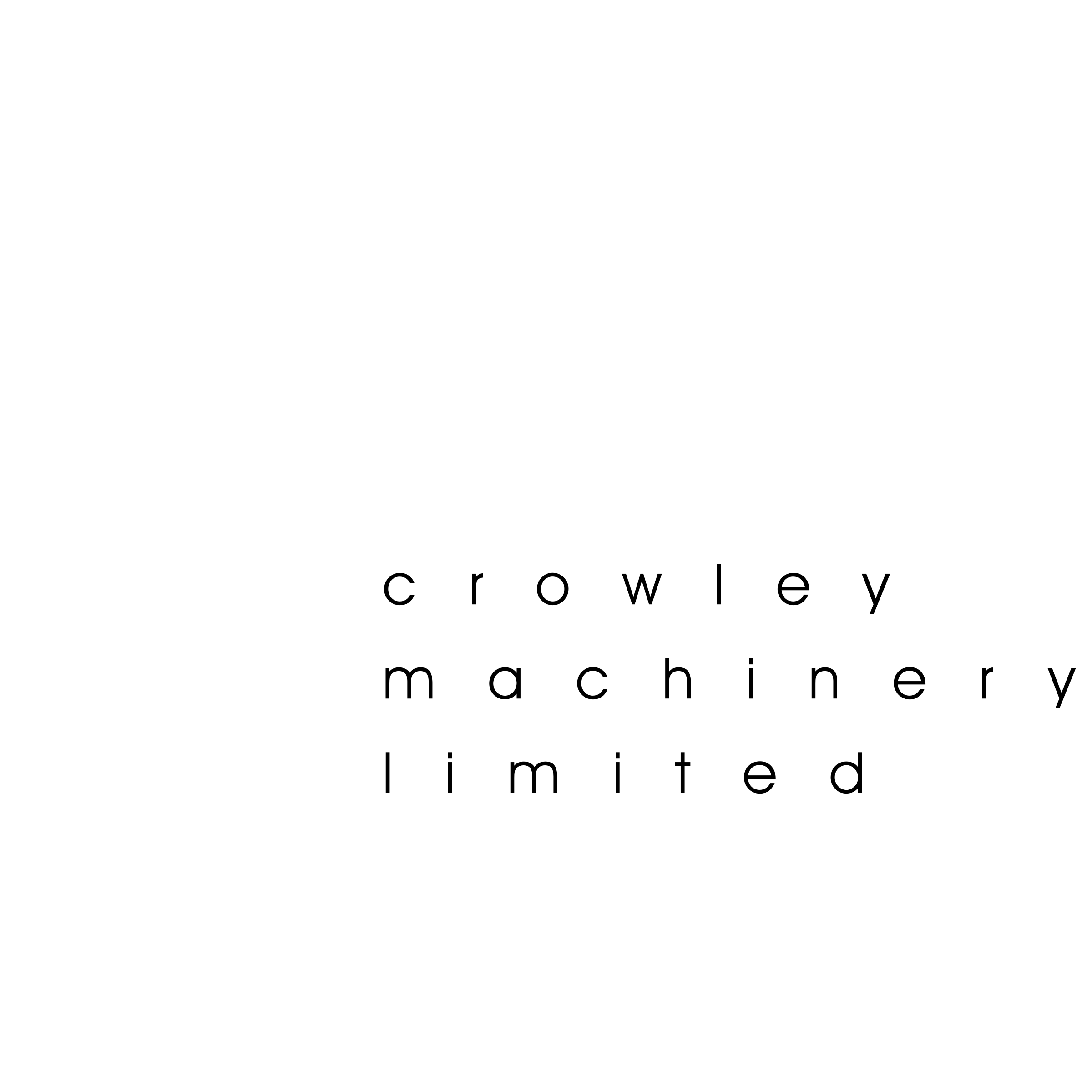 Crowley Machinery Logo black and white