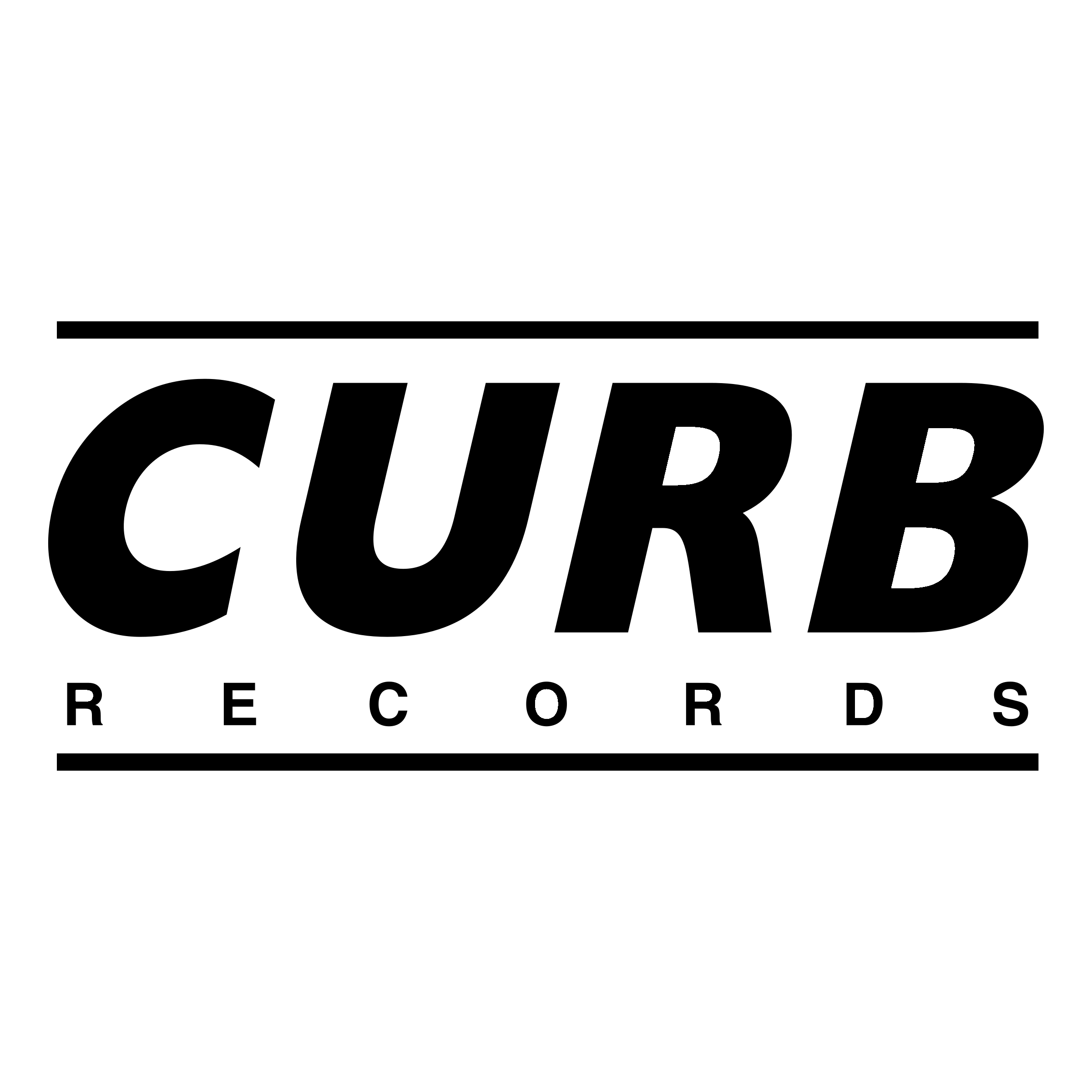 Curb Records Logo black and white