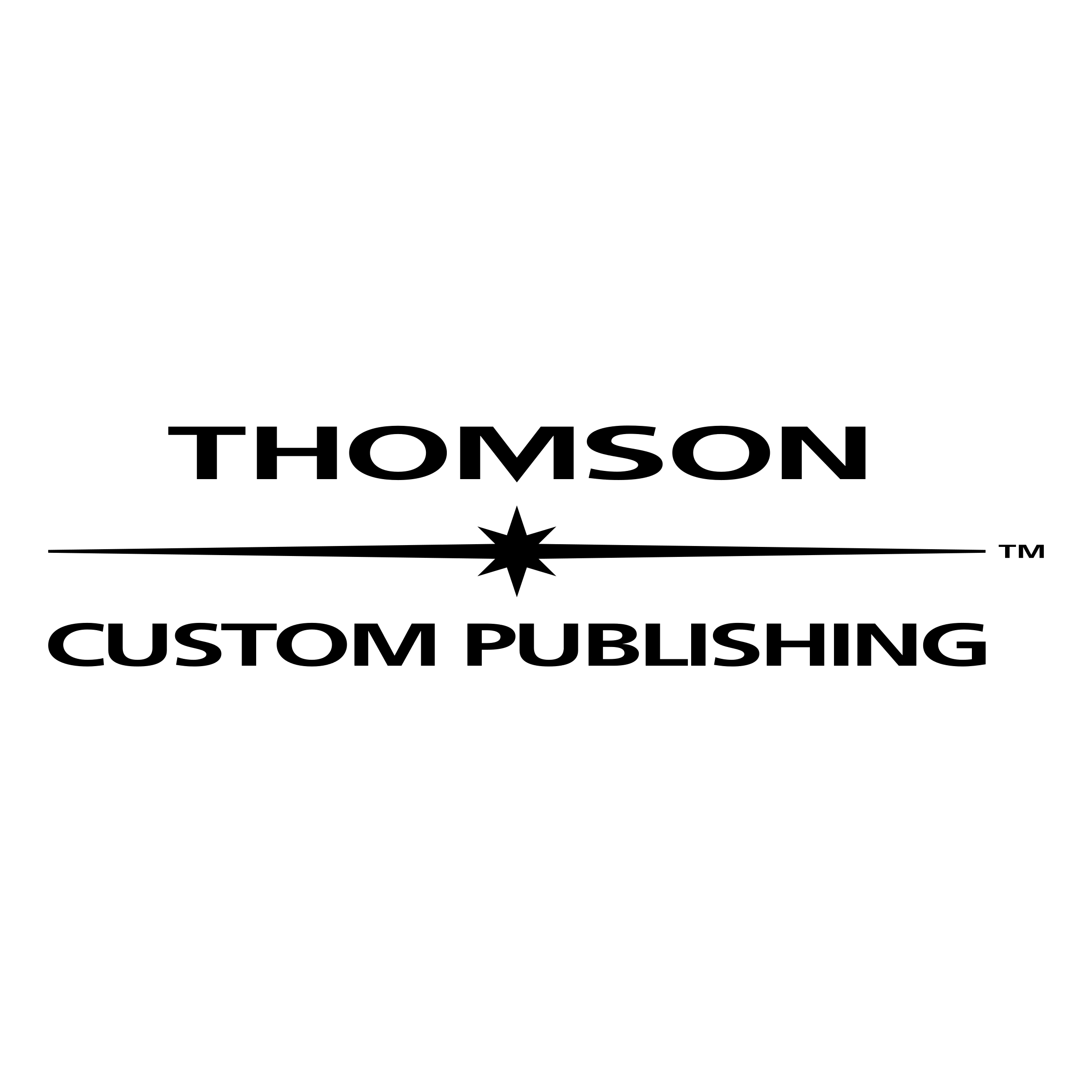 Custom Publishing Logo black and white