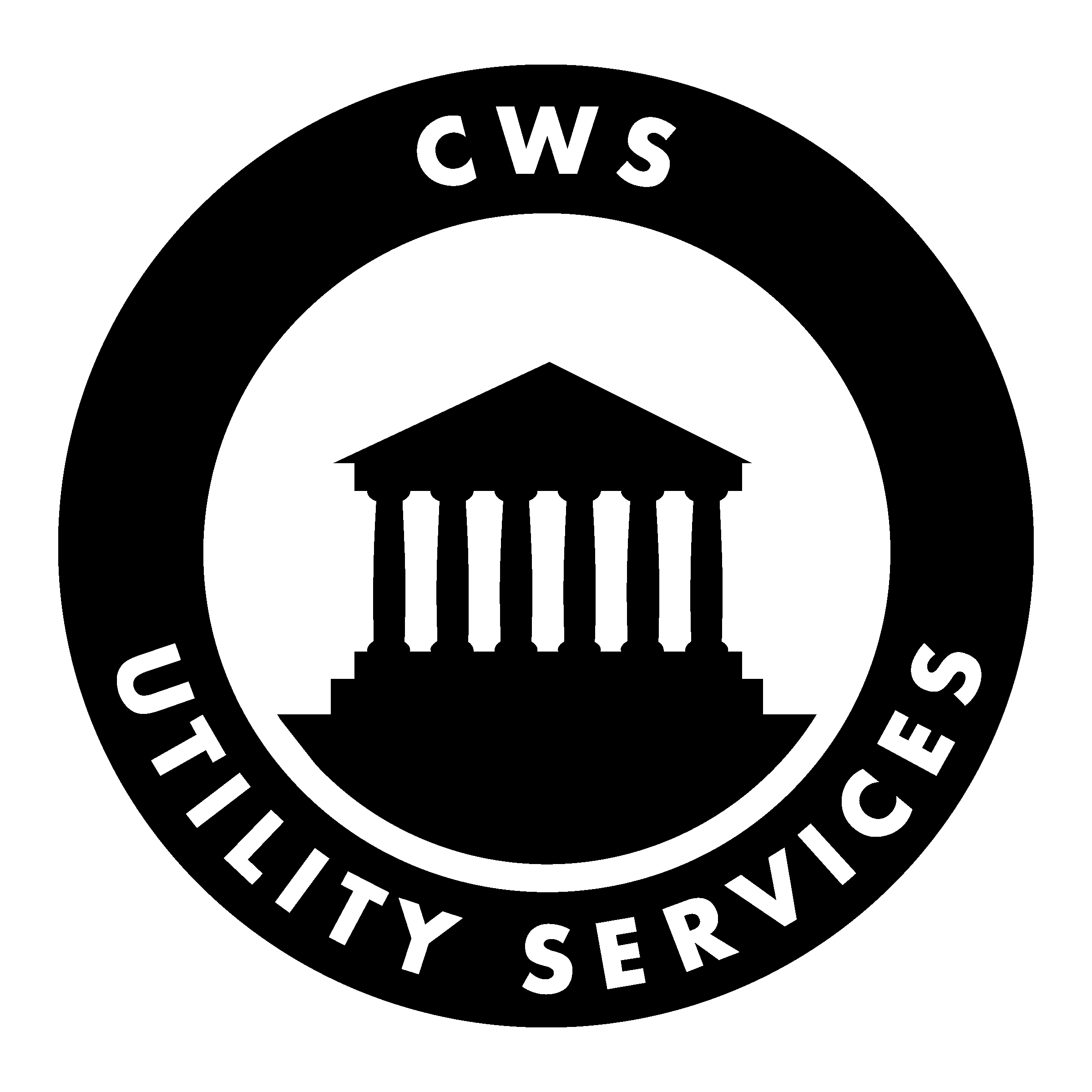 CWS Utility Services Logo black and white