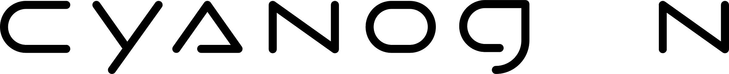 Cyanogen Logo black and white