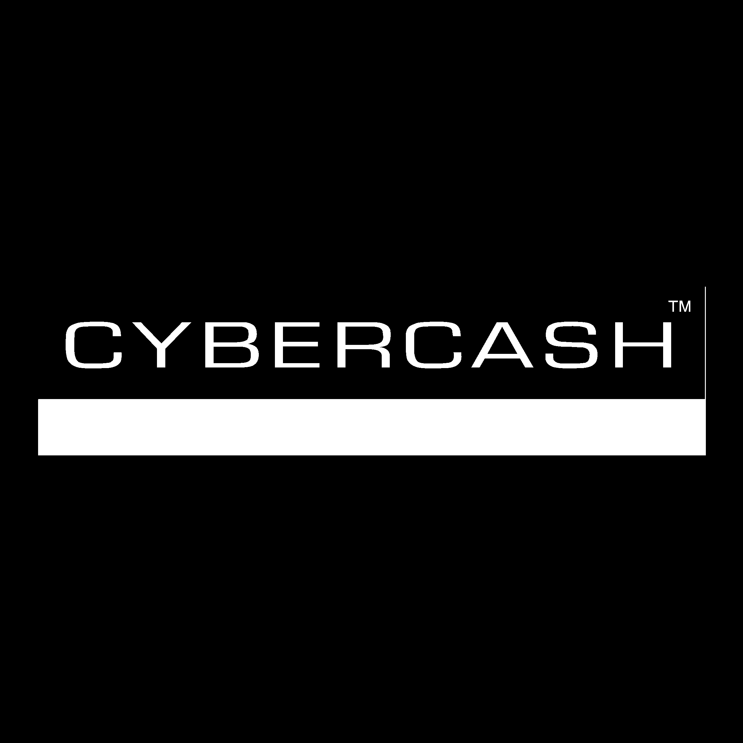 CyberCash Logo black and white