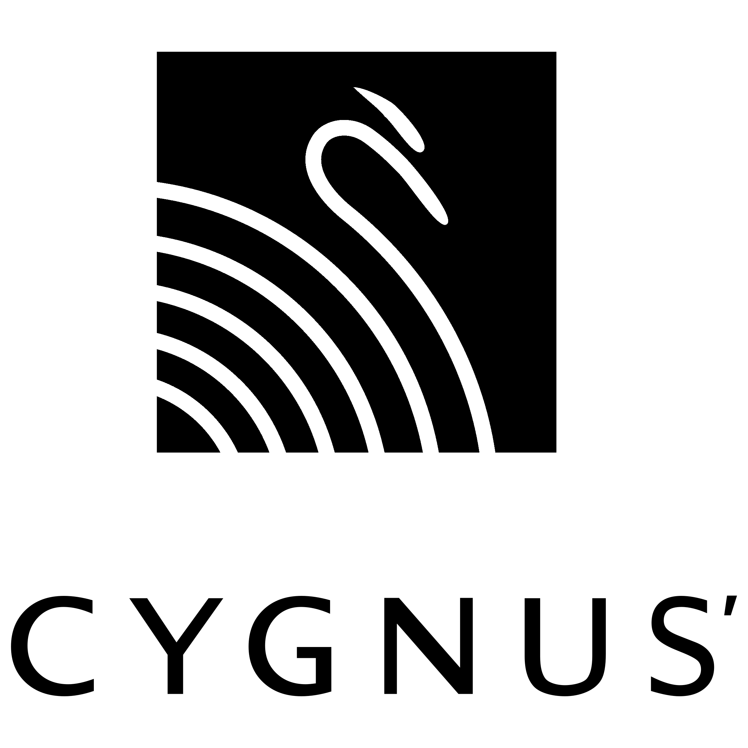 Cygnus Logo black and white