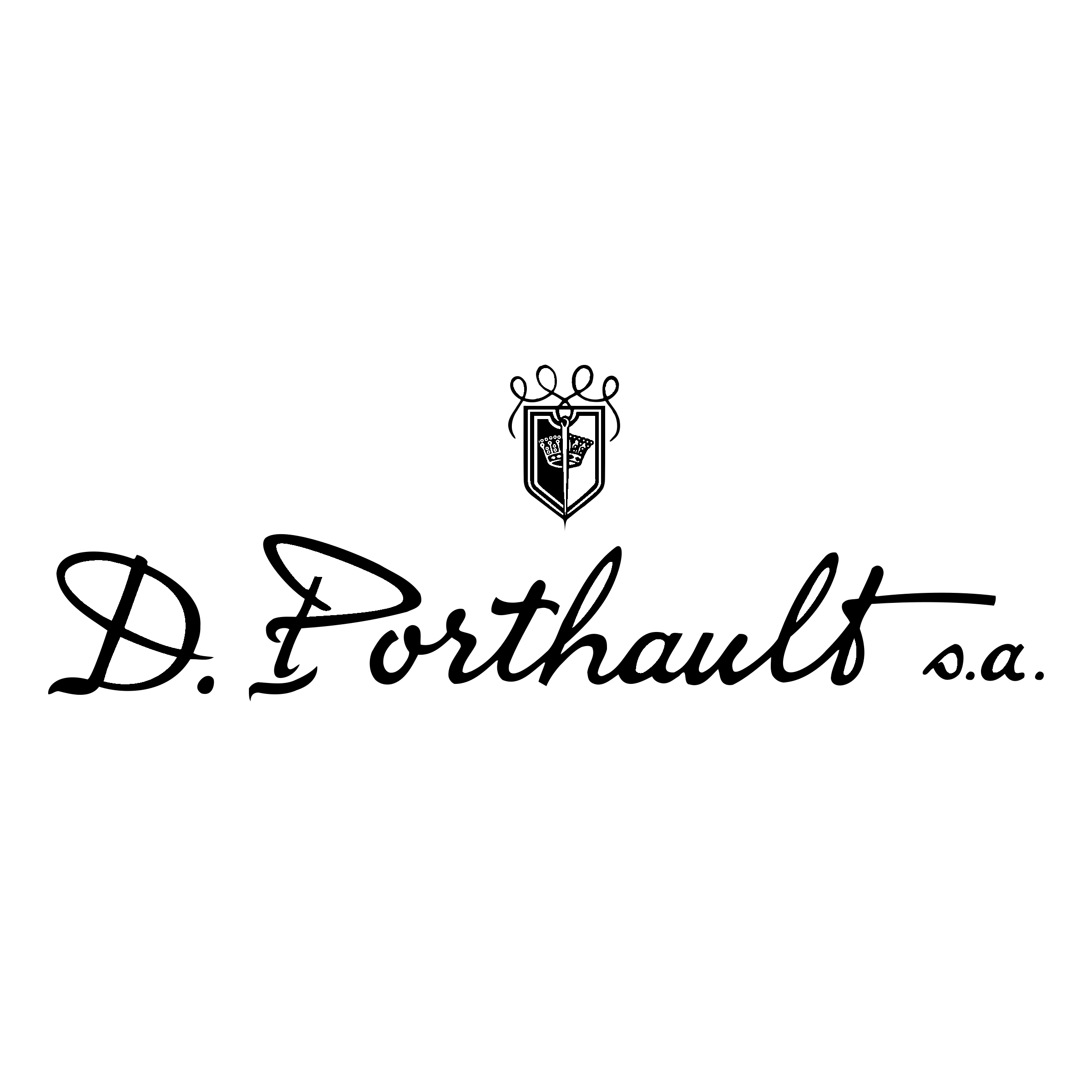 D Porhault Logo black and white