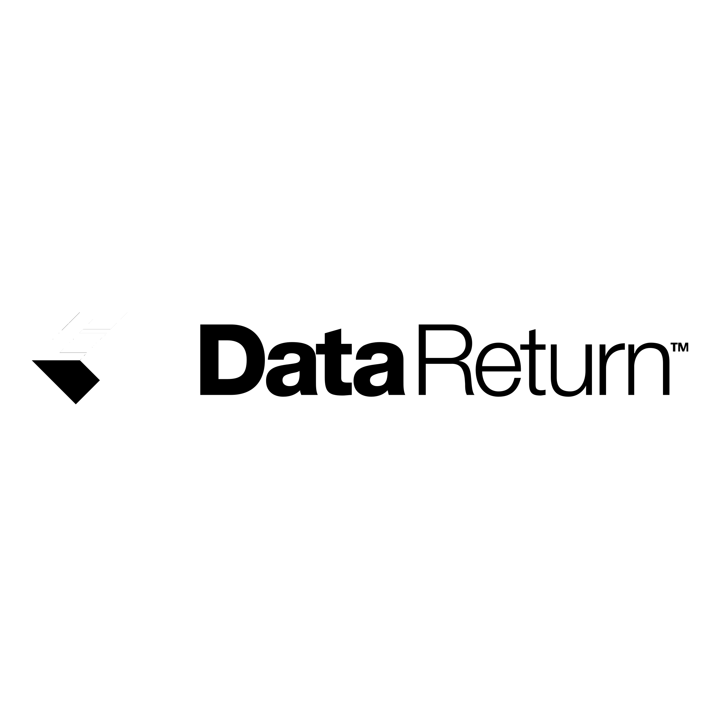 Data Return Logo black and white