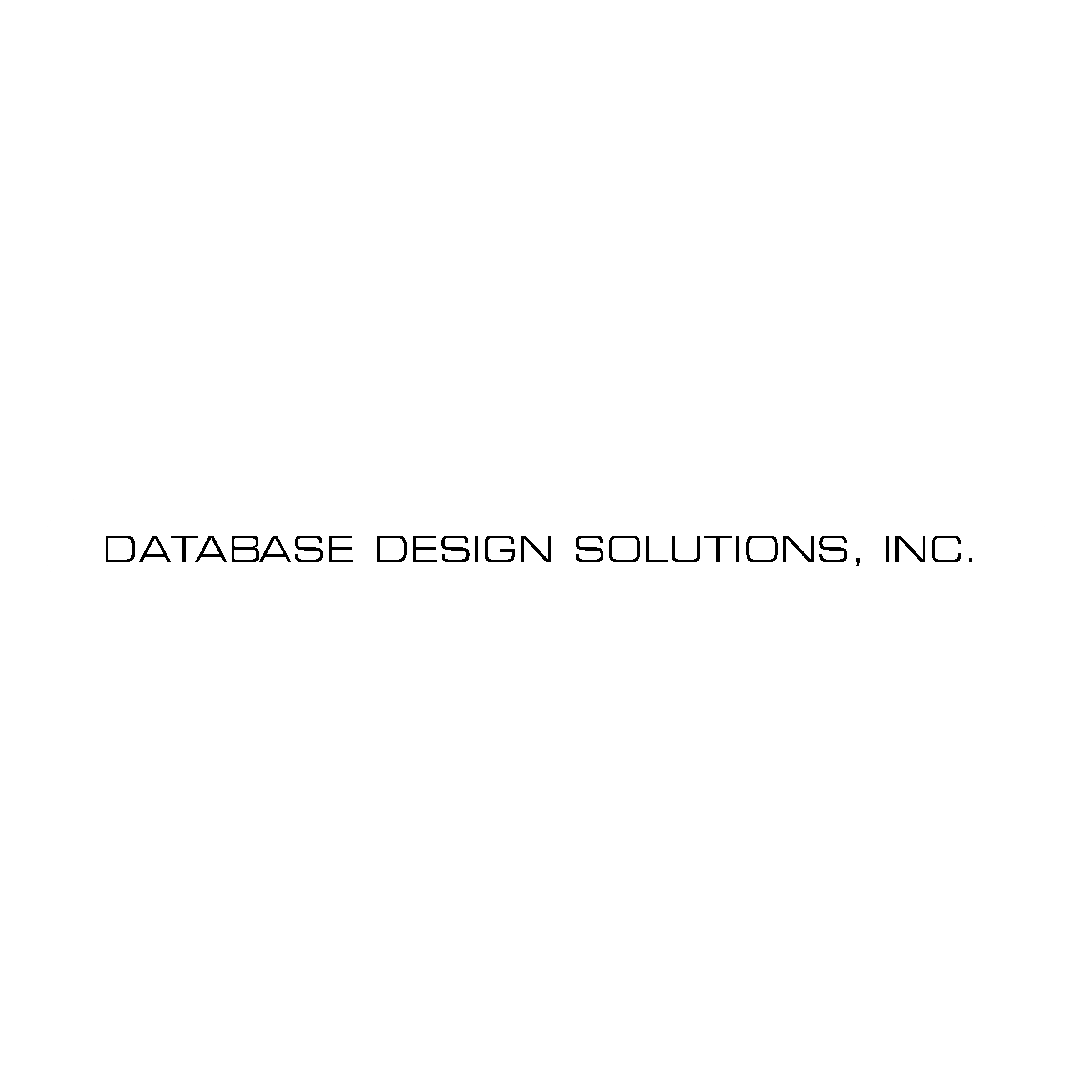 Database Design Solutions Logo black and white