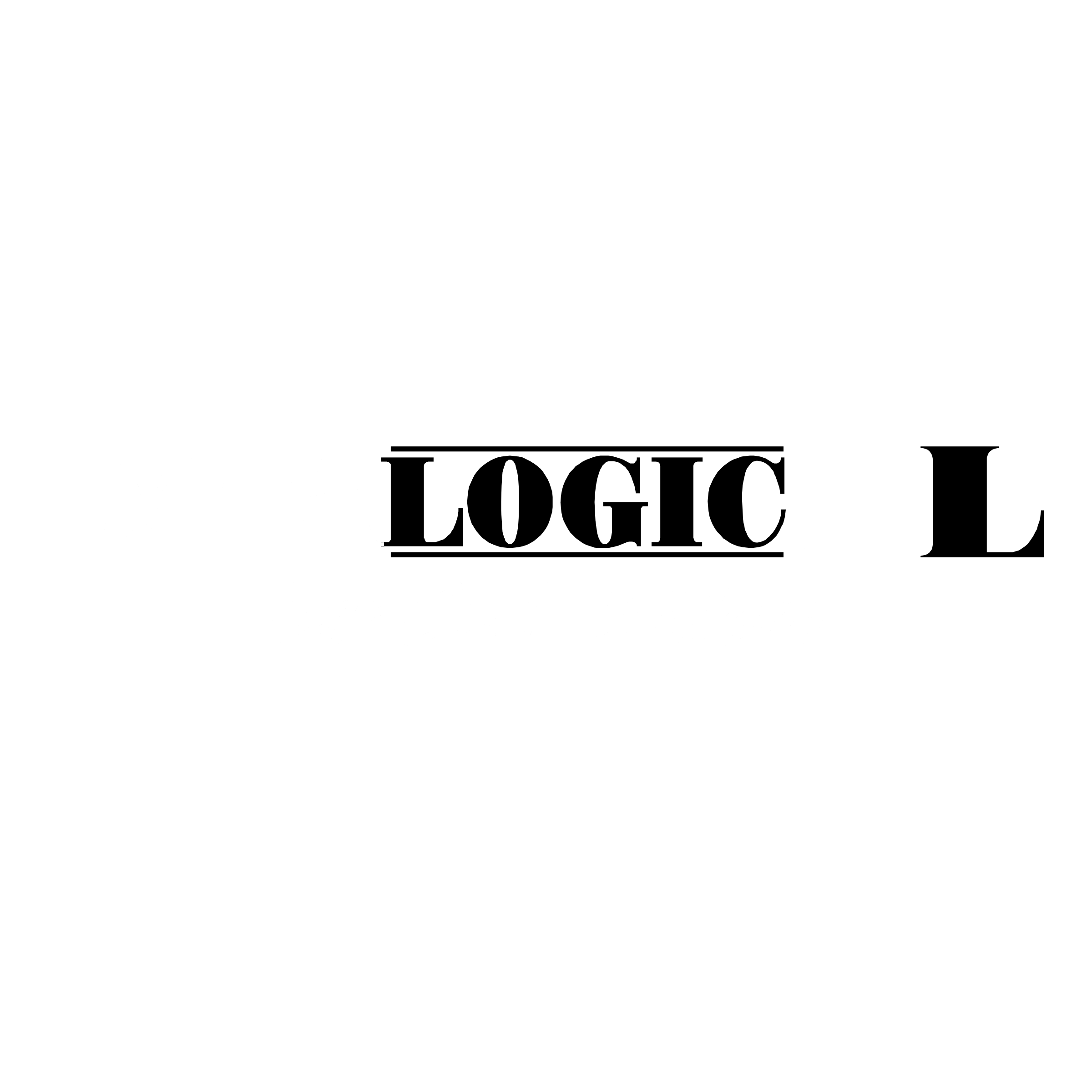 Datalogic Logo black and white