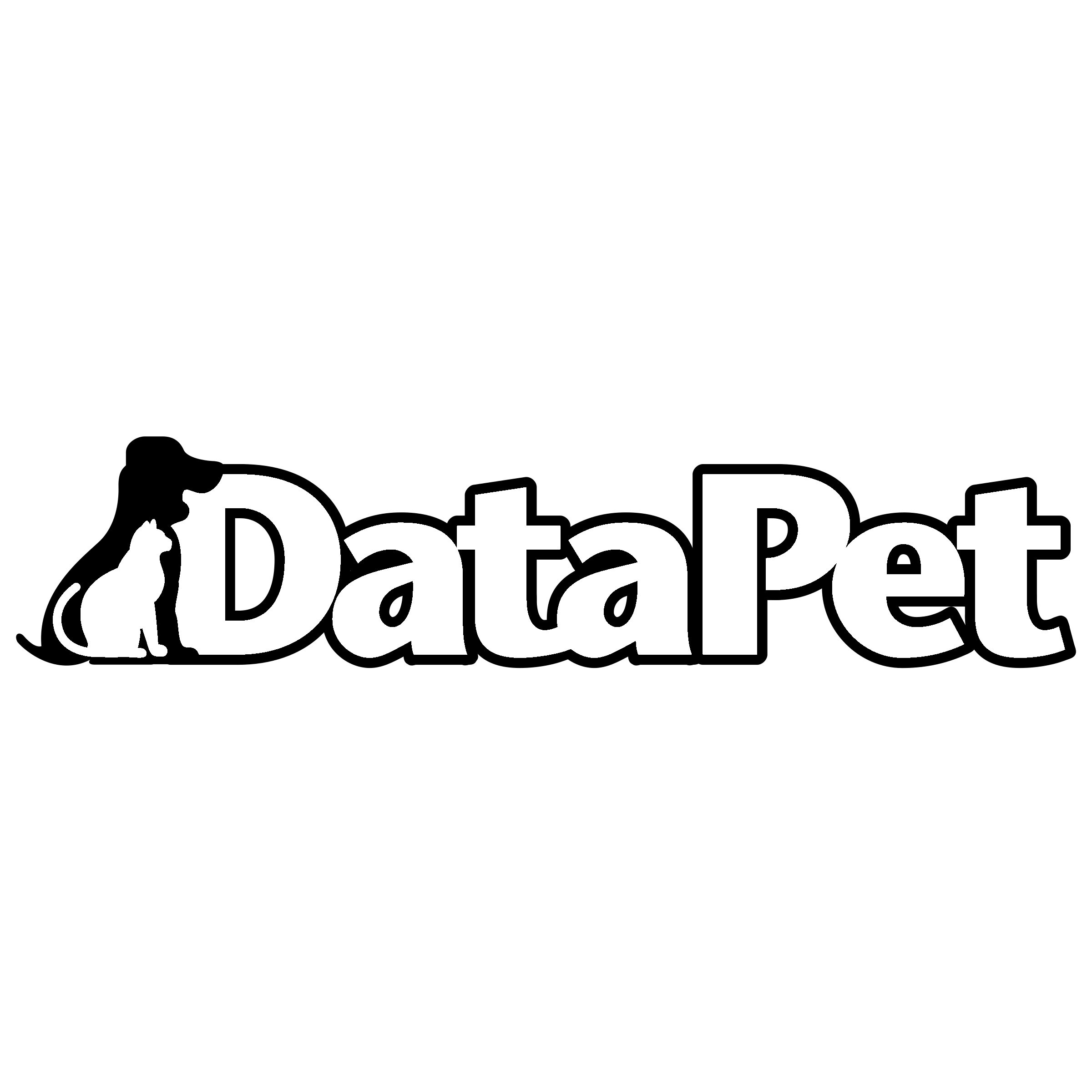 DataPet Logo black and white