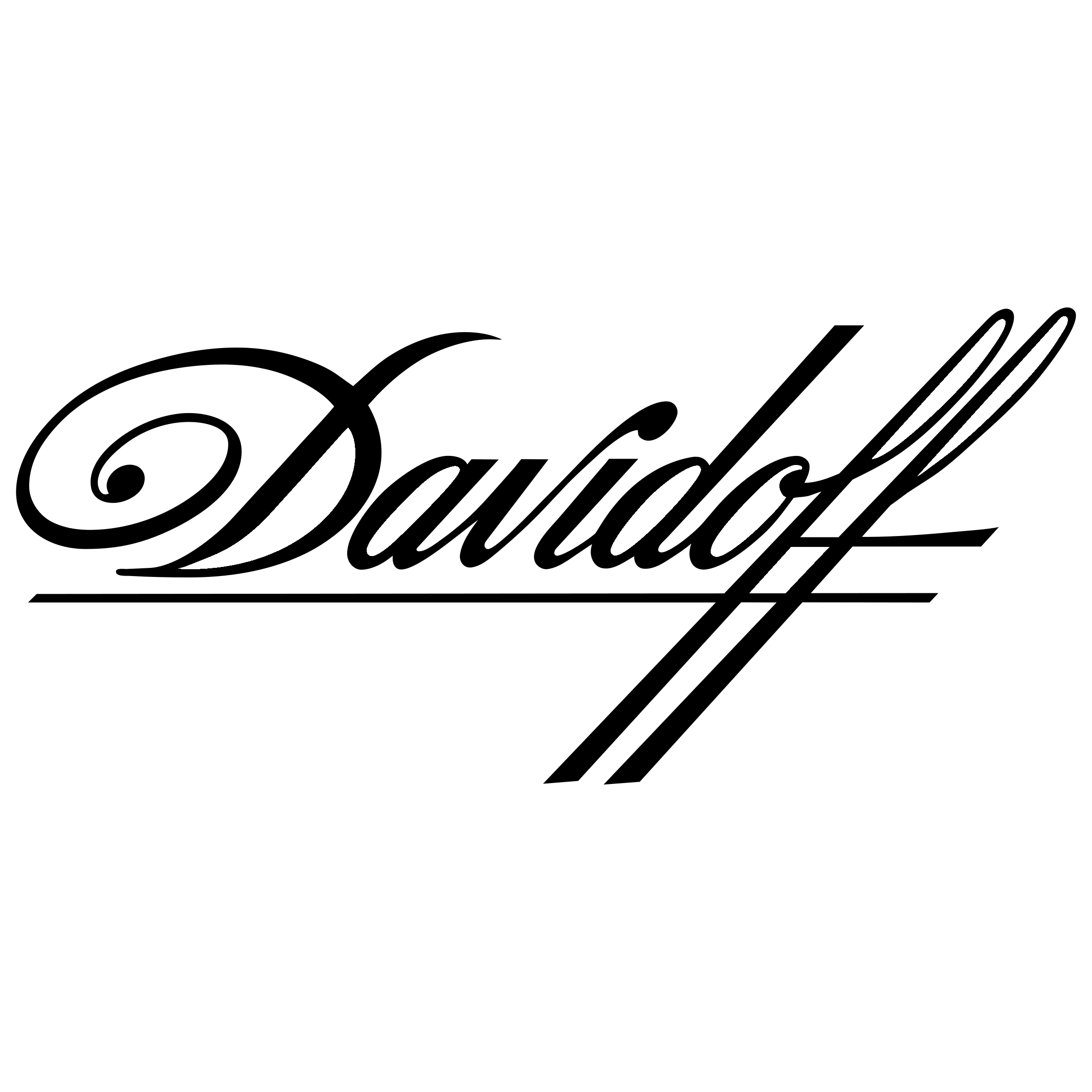 Davidoff Logo black and white