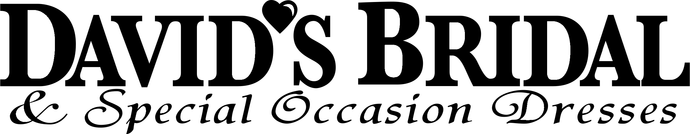 Davids Bridal Logo black and white