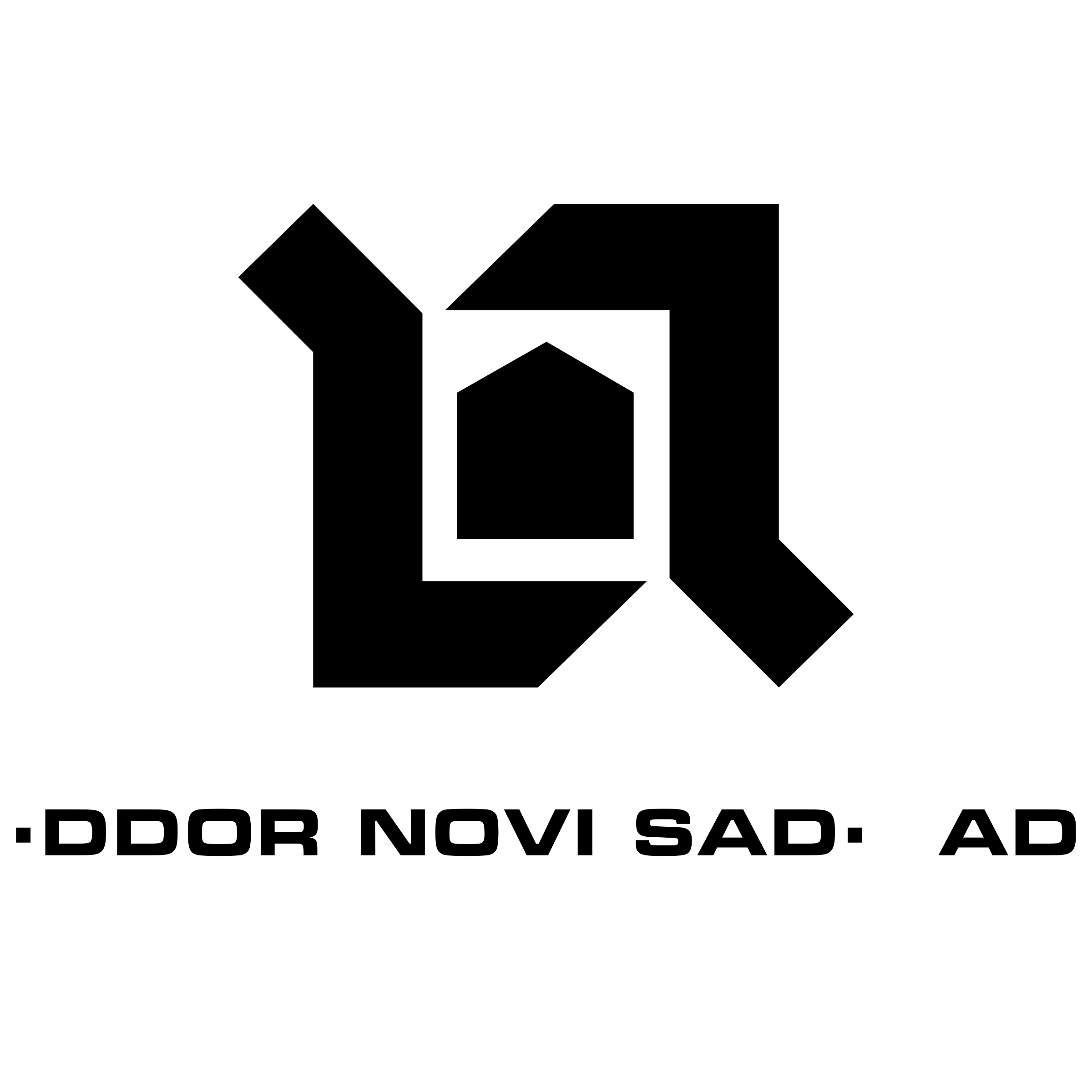 Ddor Novi Sad Logo black and white