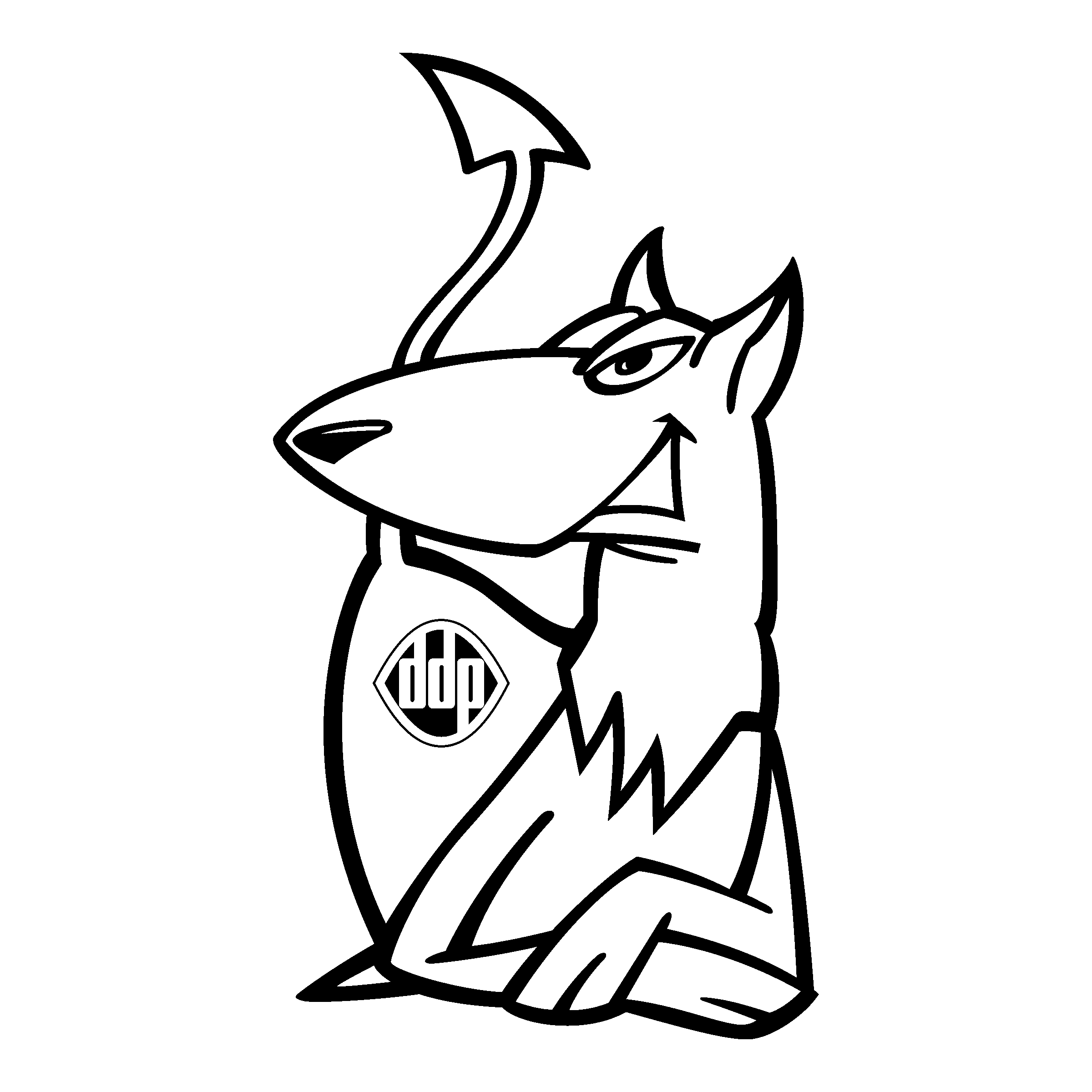 DDP Logo black and white