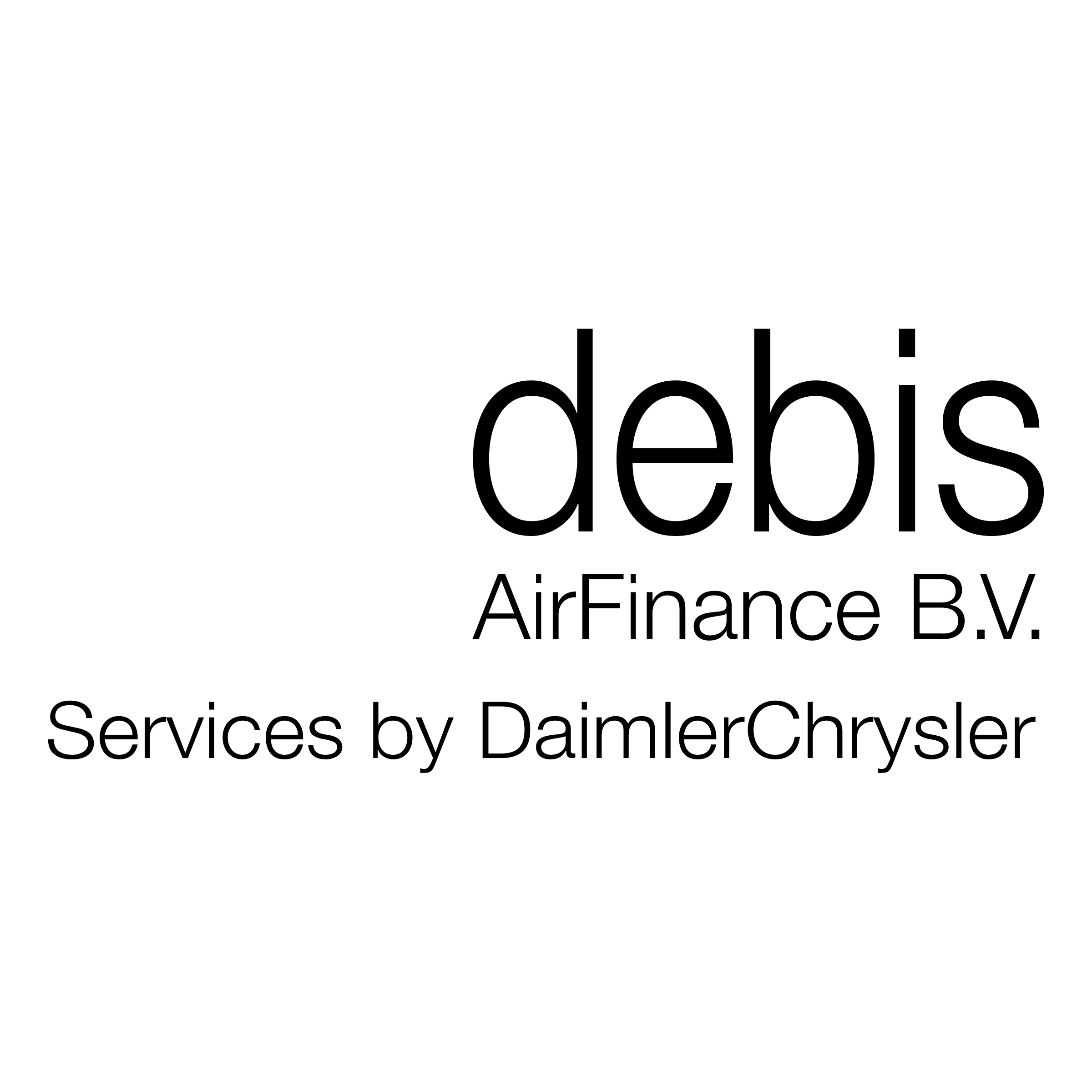Debis AirFinance Logo black and white
