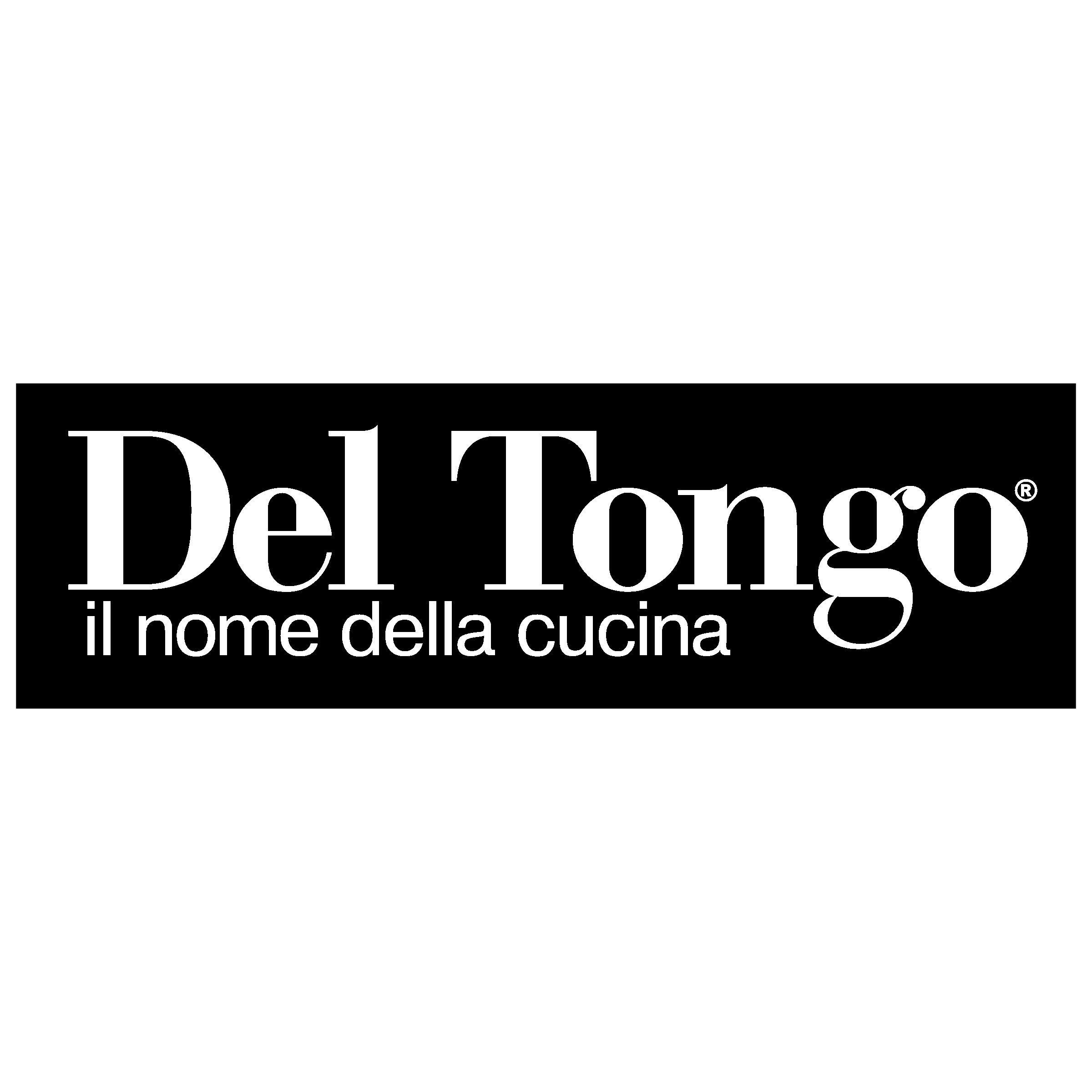 Del Tongo Logo black and white