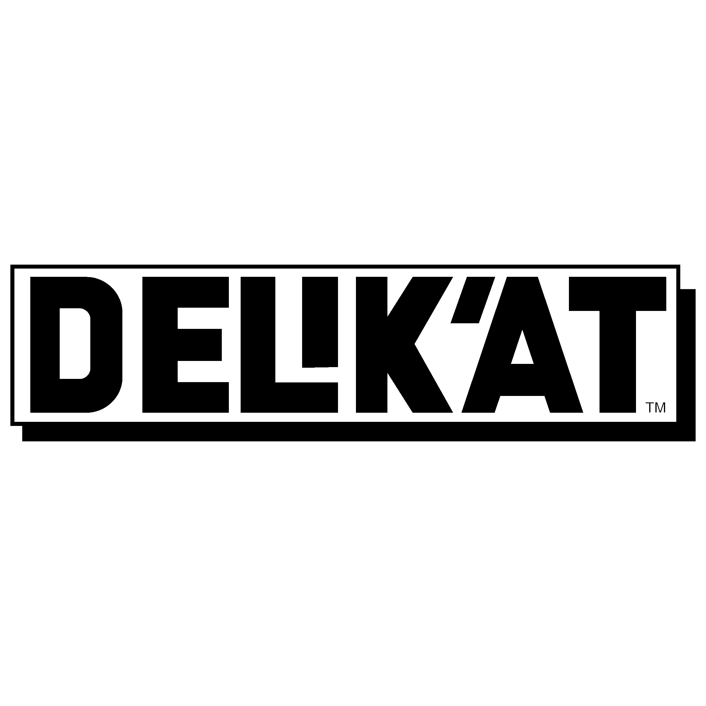Delik'at Logo black and white