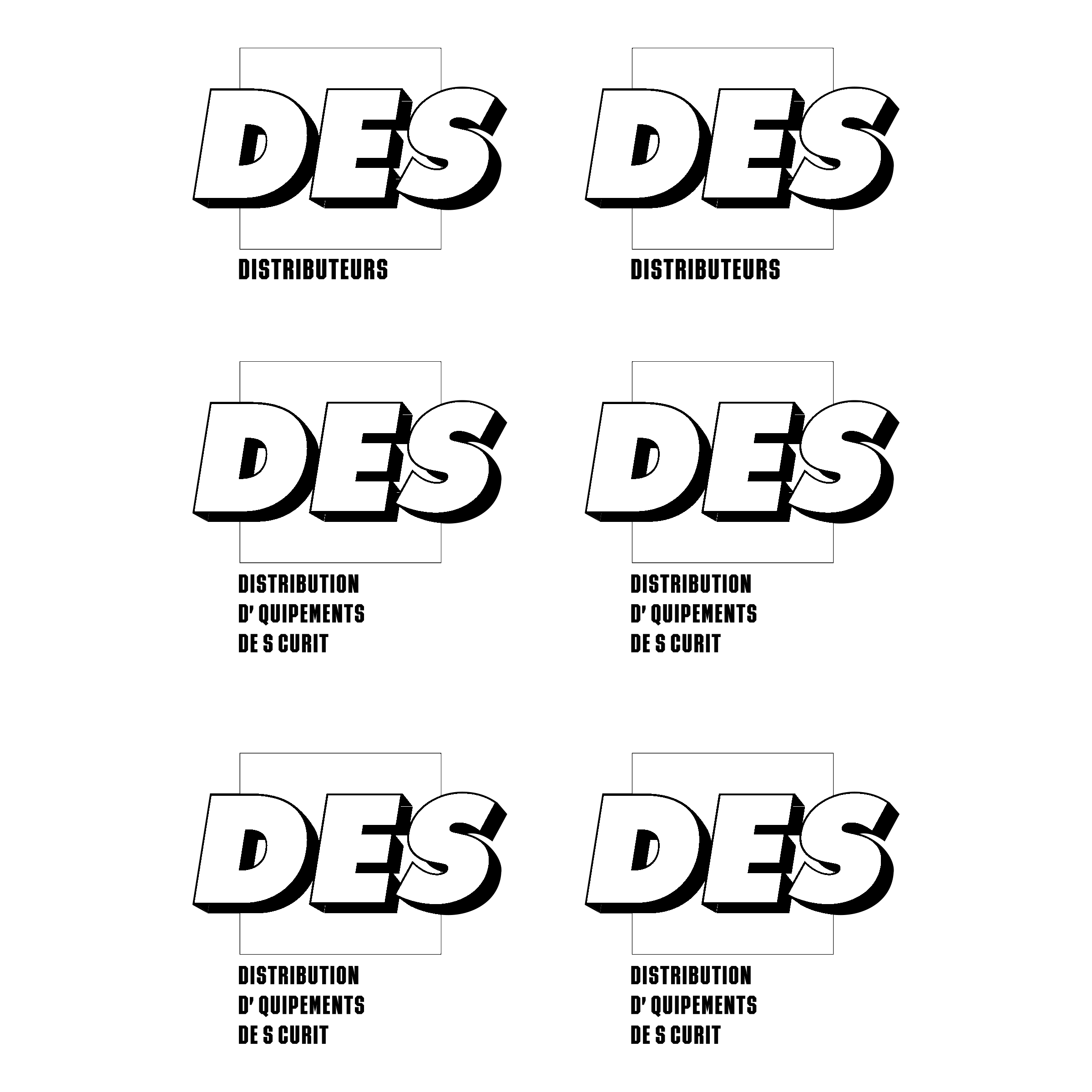 DES Logo black and white