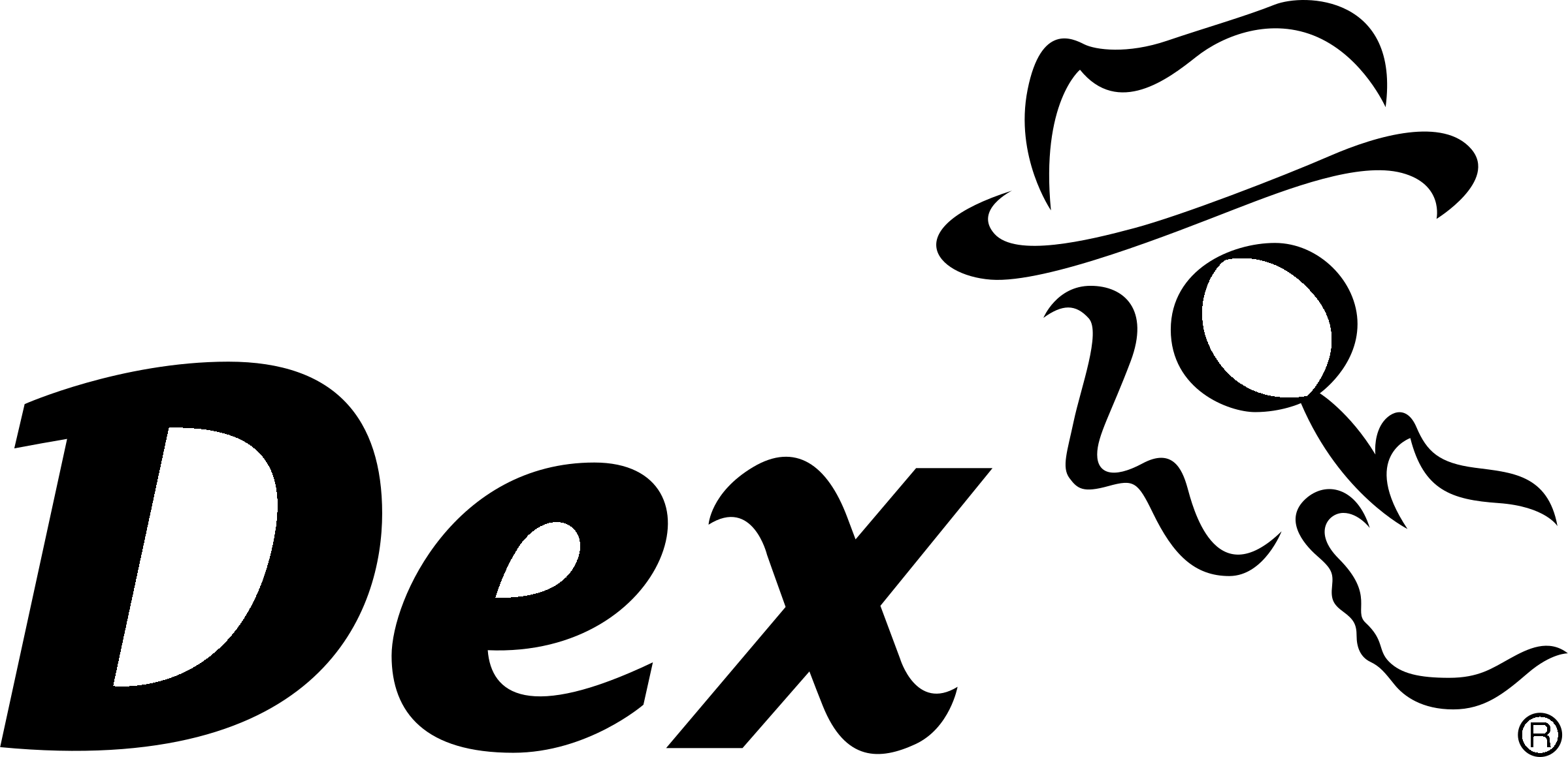 Dex Logo black and white