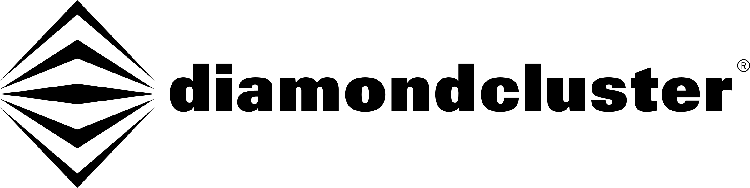 Diamondcluster Logo black and white