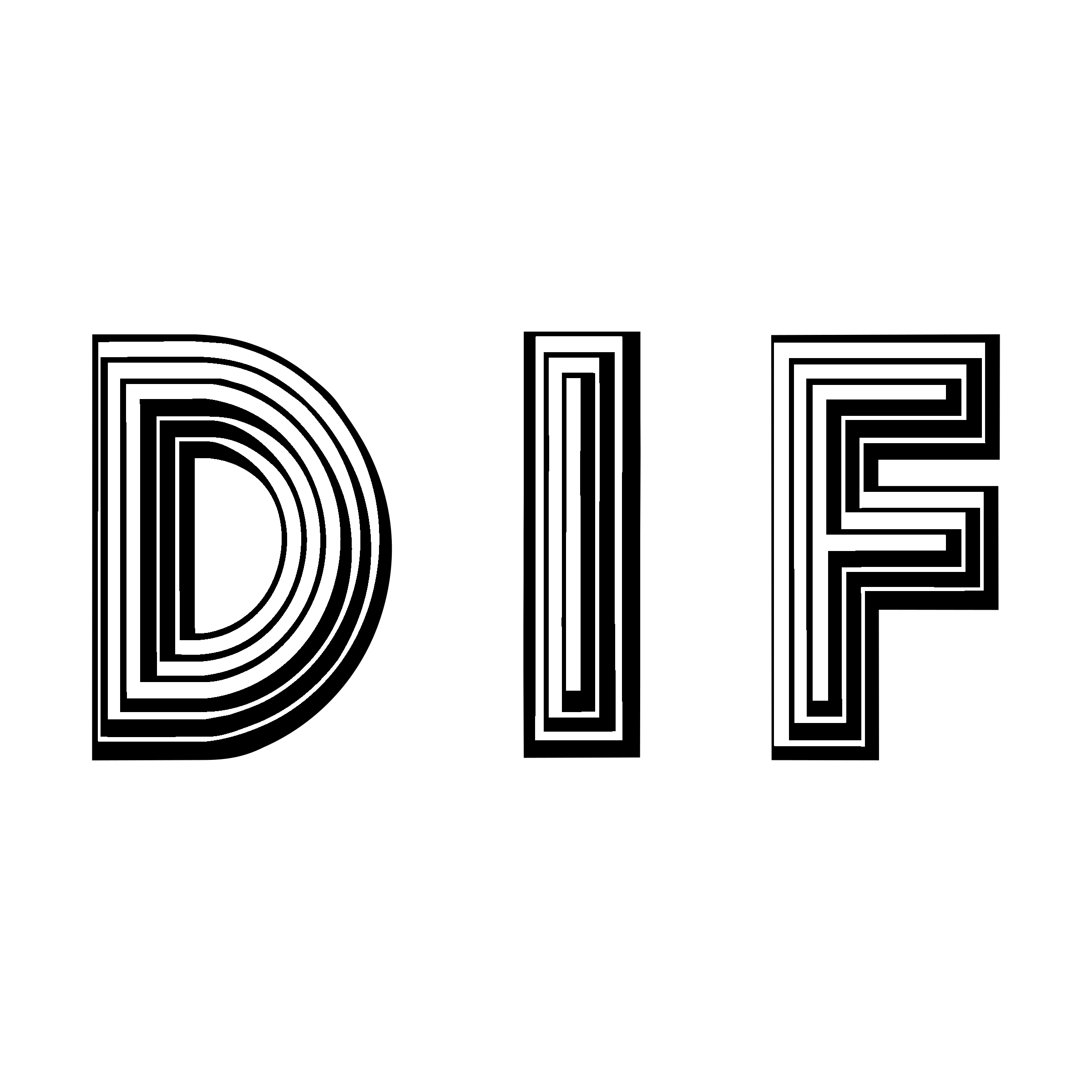 DIF Logo black and white