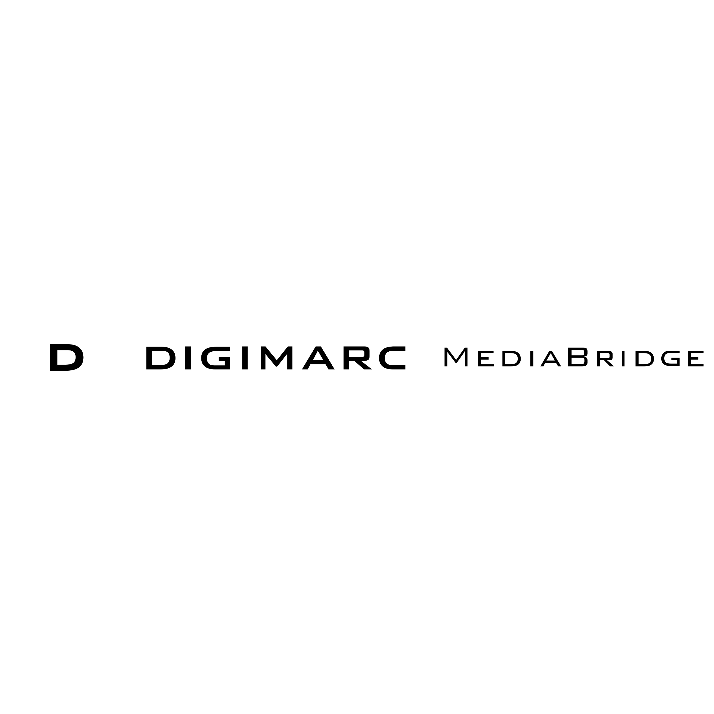 Digimarc MediaBridge Logo black and white