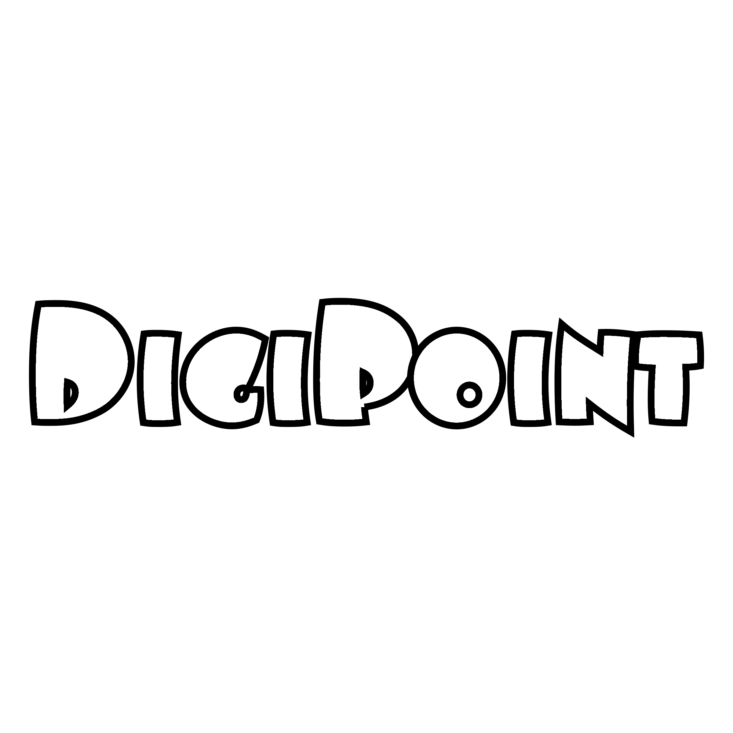 DigiPoint Logo black and white