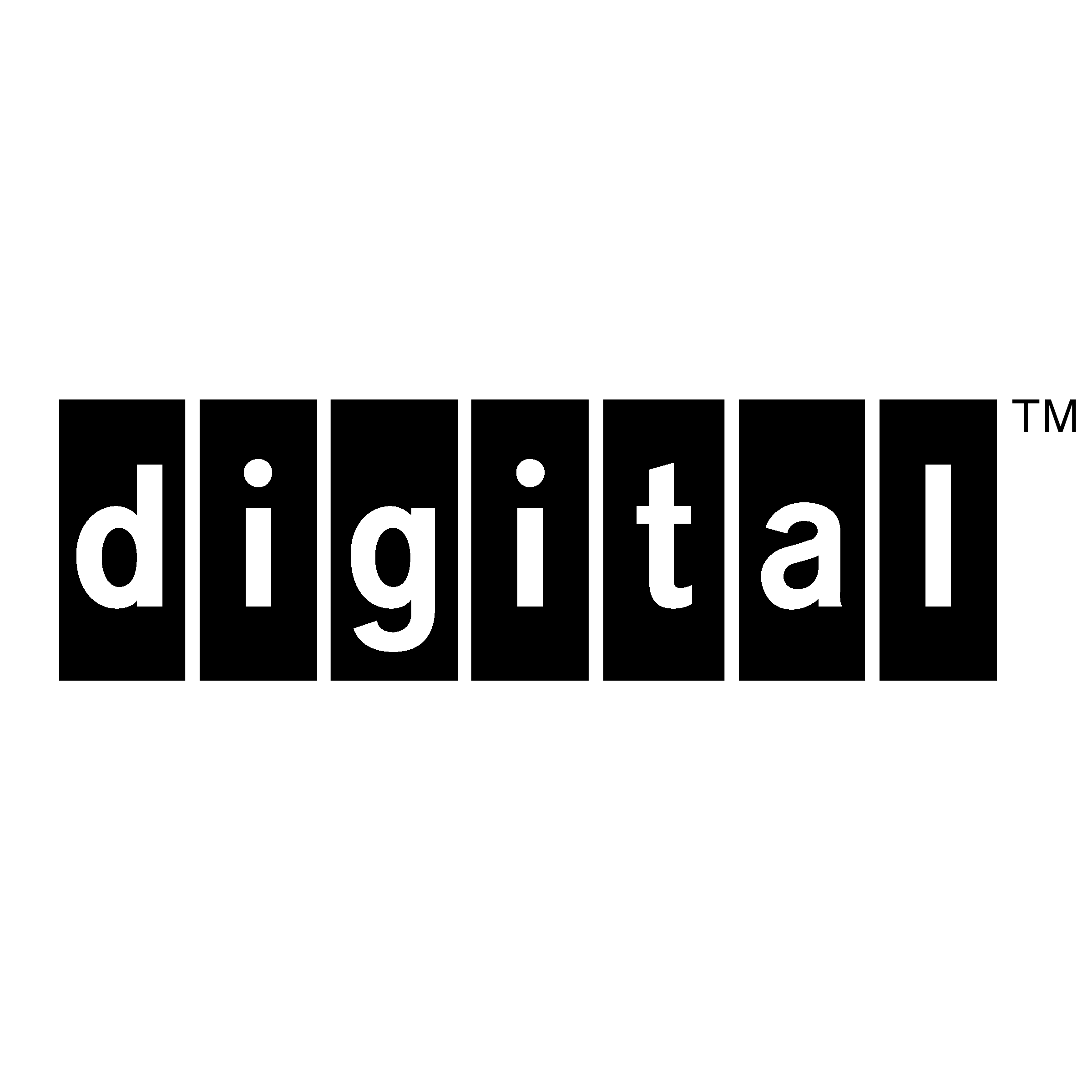 Digital Logo black and white