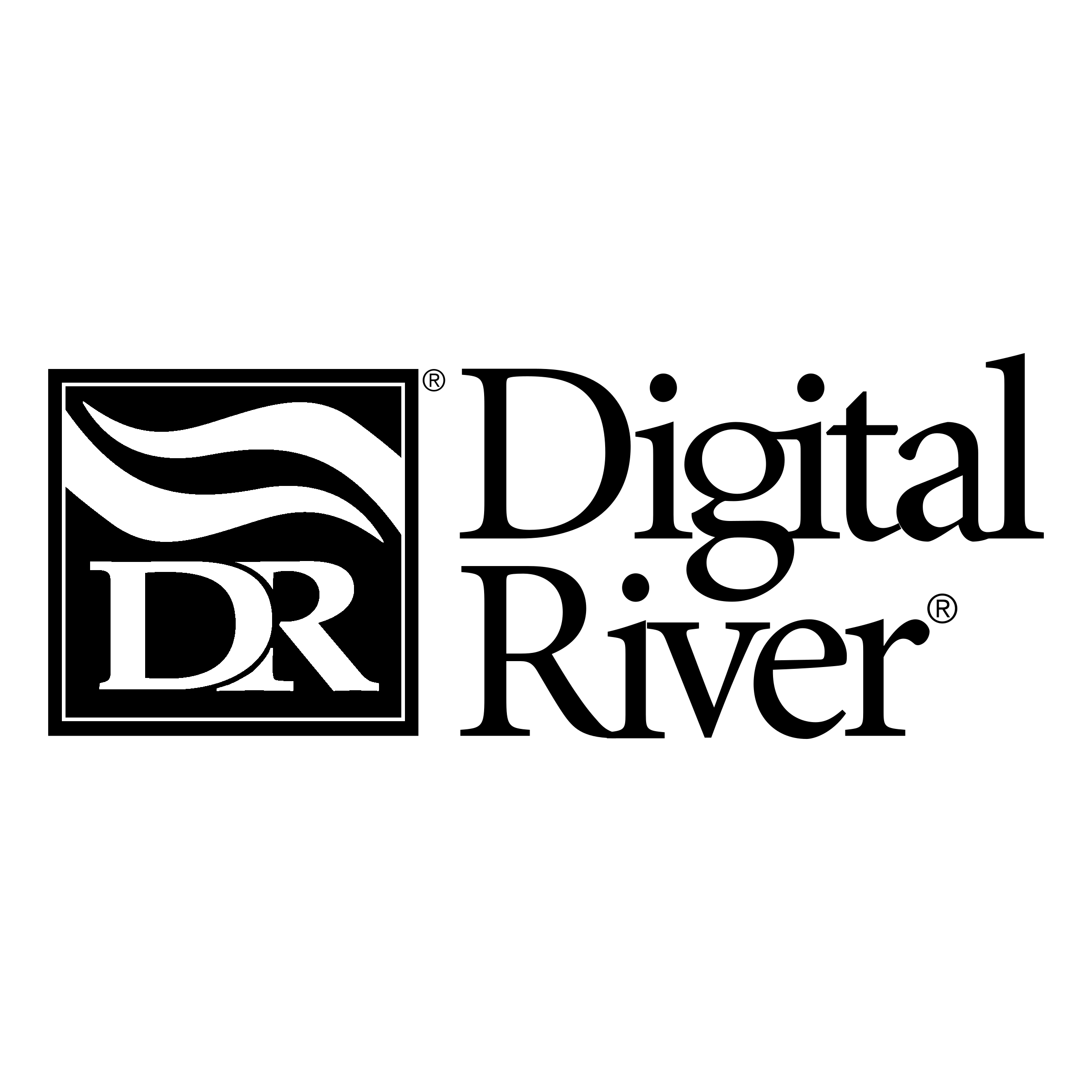 Digital River Logo black and white